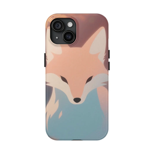 Fox Spirit Tough Phone Case — Cute Pastel Fox Protective Phone Cover - Eyrian