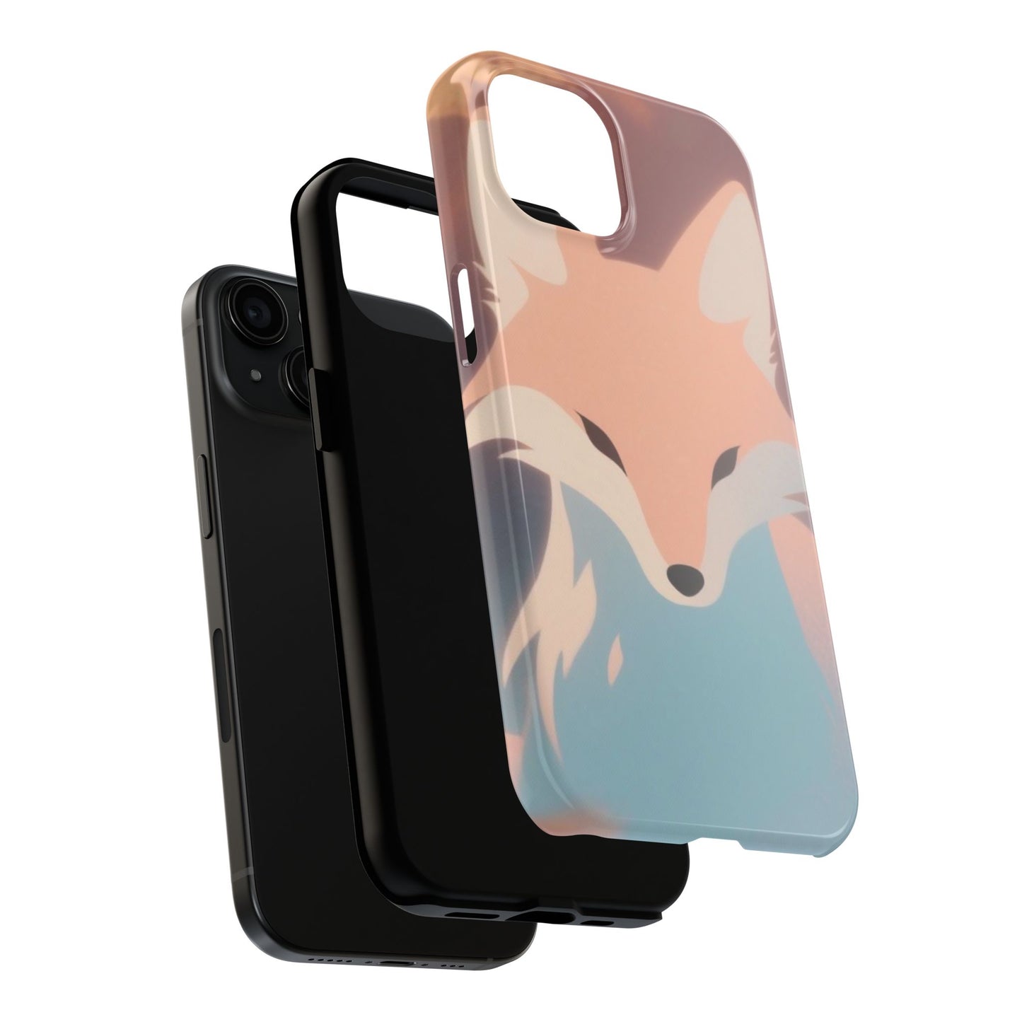 Fox Spirit Tough Phone Case — Cute Pastel Fox Protective Phone Cover - Eyrian