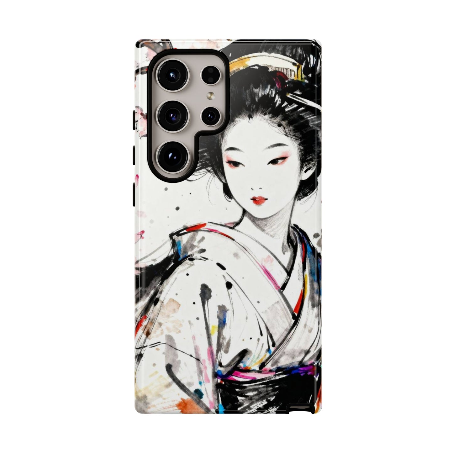 Geisha Ink Art Phone Case — Protective Tough Cases - Eyrian
