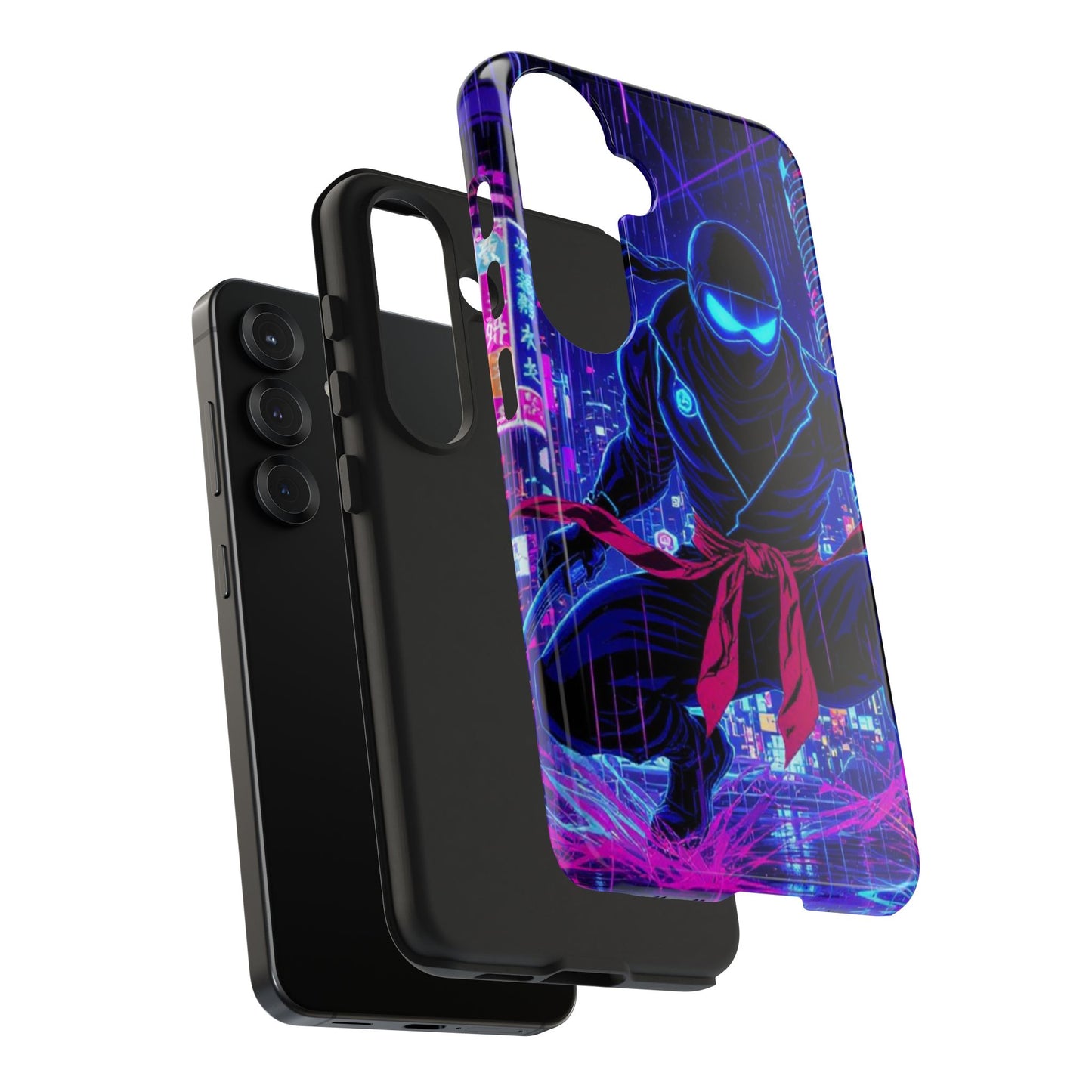 Neon Ninja Tough Phone Case — Cyberpunk Protective iPhone Cover - Eyrian