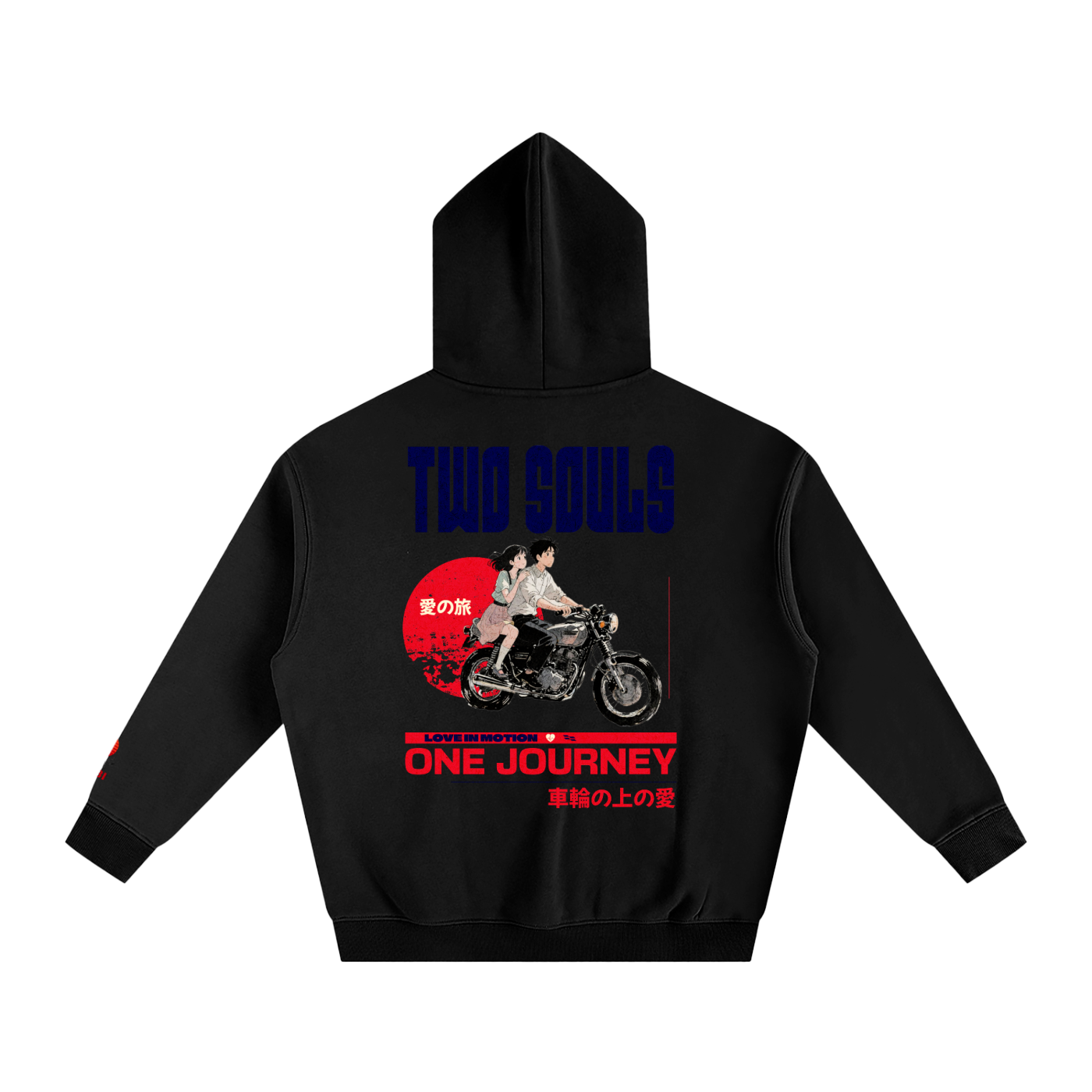 TobiBrand,Japanese,Anime,Motorcyle,couple hoodie,Two Souls,Gift for her,Gift for him
