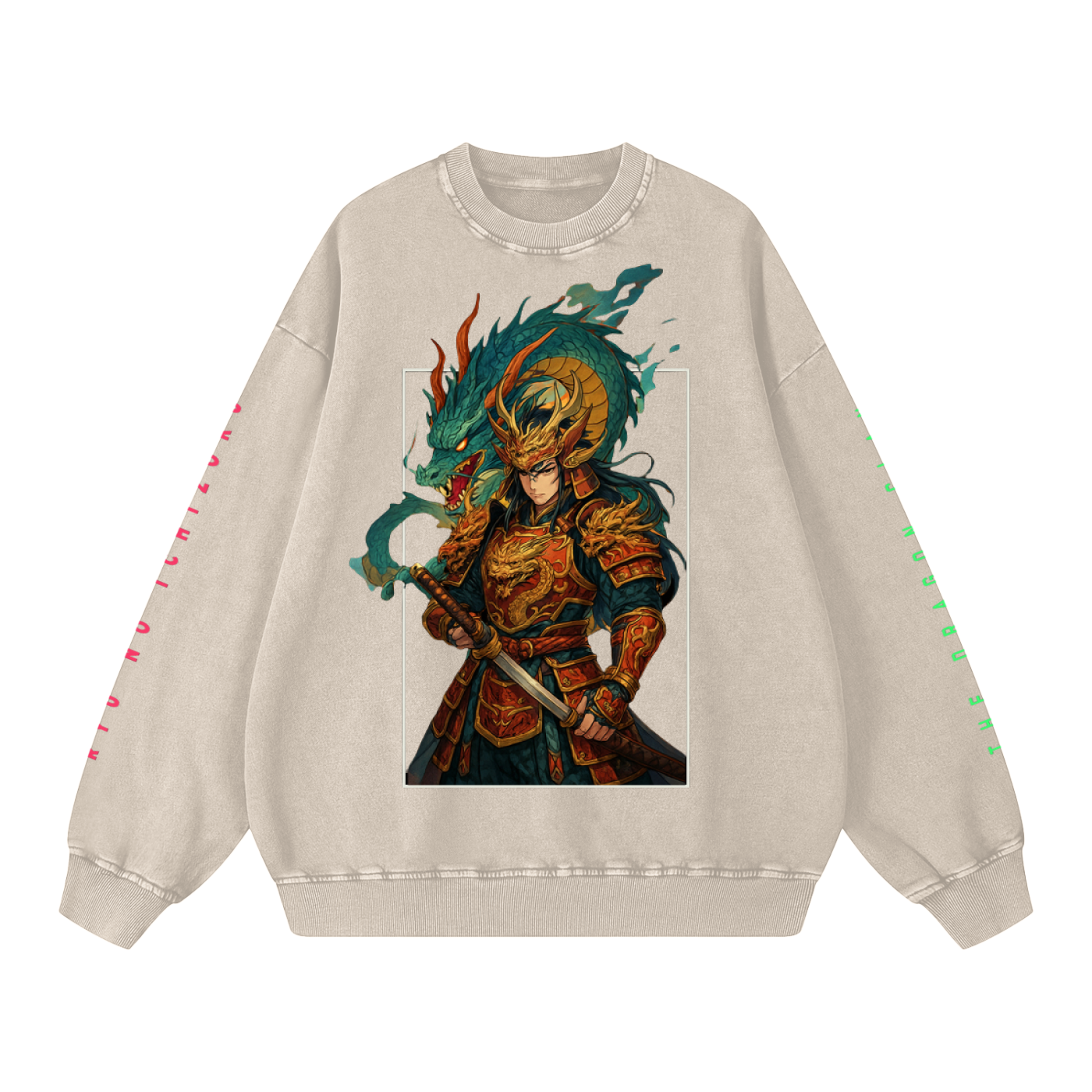 Sweater,TobiBrand,Fantasy Art,Anime Art,Samurai,Dragon Clan ,Japan,Japanese Culture,Dragon Design