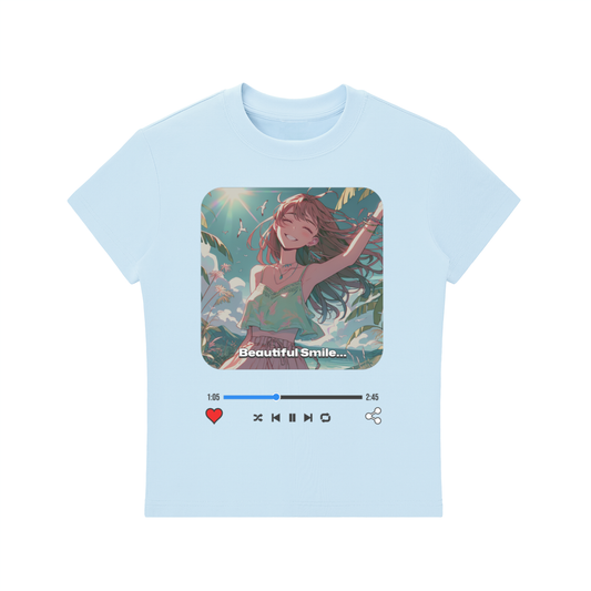 TobiBrand,Gift for her,Anime Art,Manga Design,T-Shirt,Happy ,Beautiful Smile,Girl Wear,Japanese Inspire,Japan