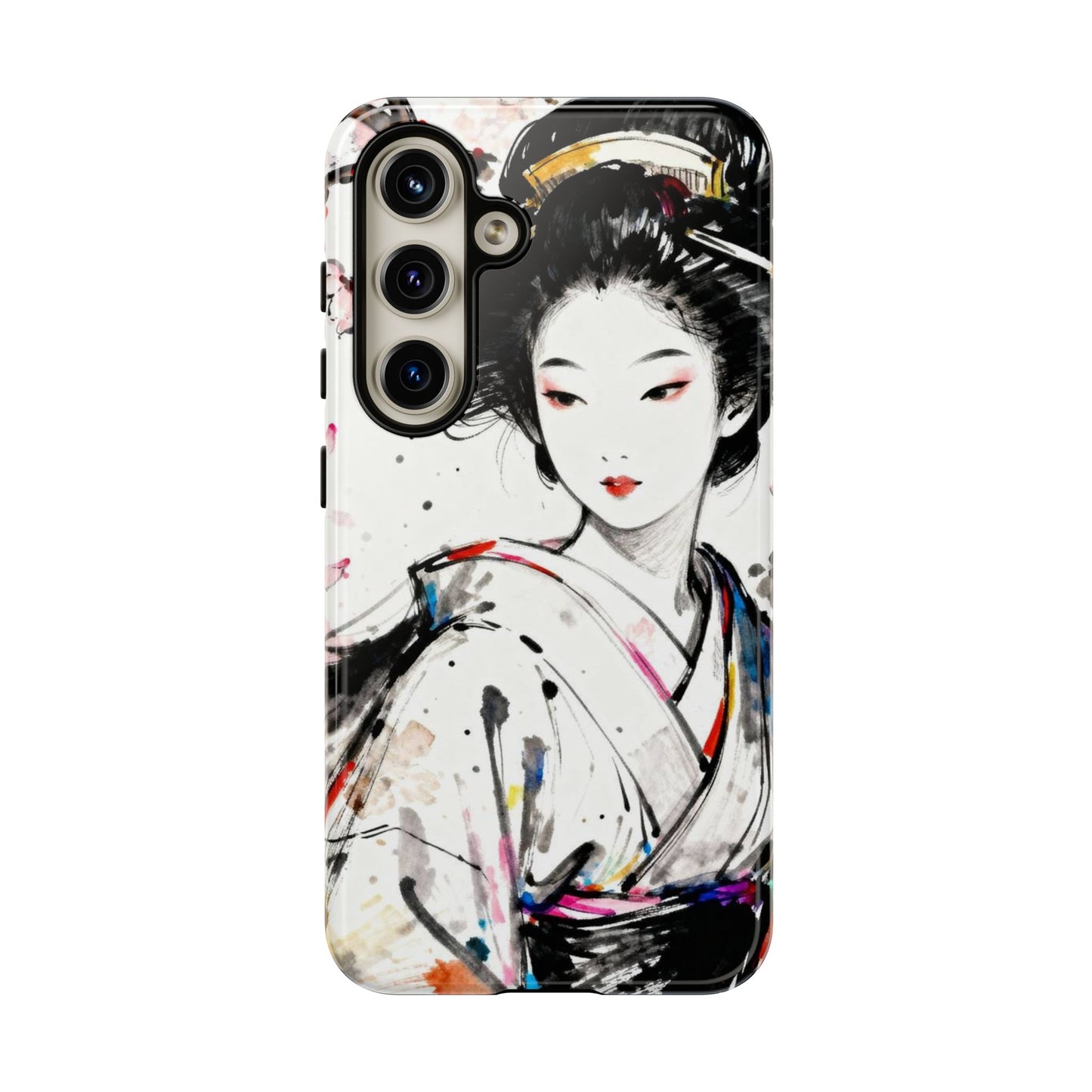 Geisha Ink Art Phone Case — Protective Tough Cases - Eyrian