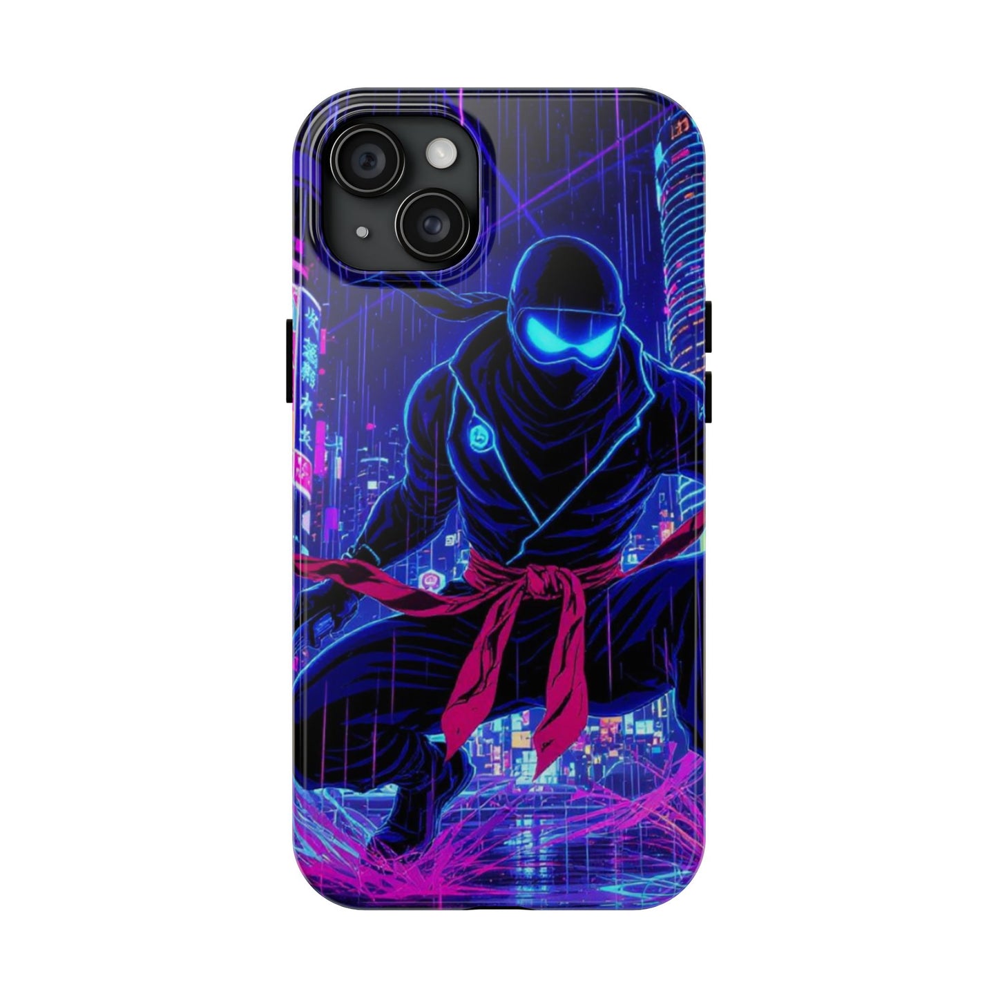 Neon Ninja Tough Phone Case — Cyberpunk Protective iPhone Cover - Eyrian