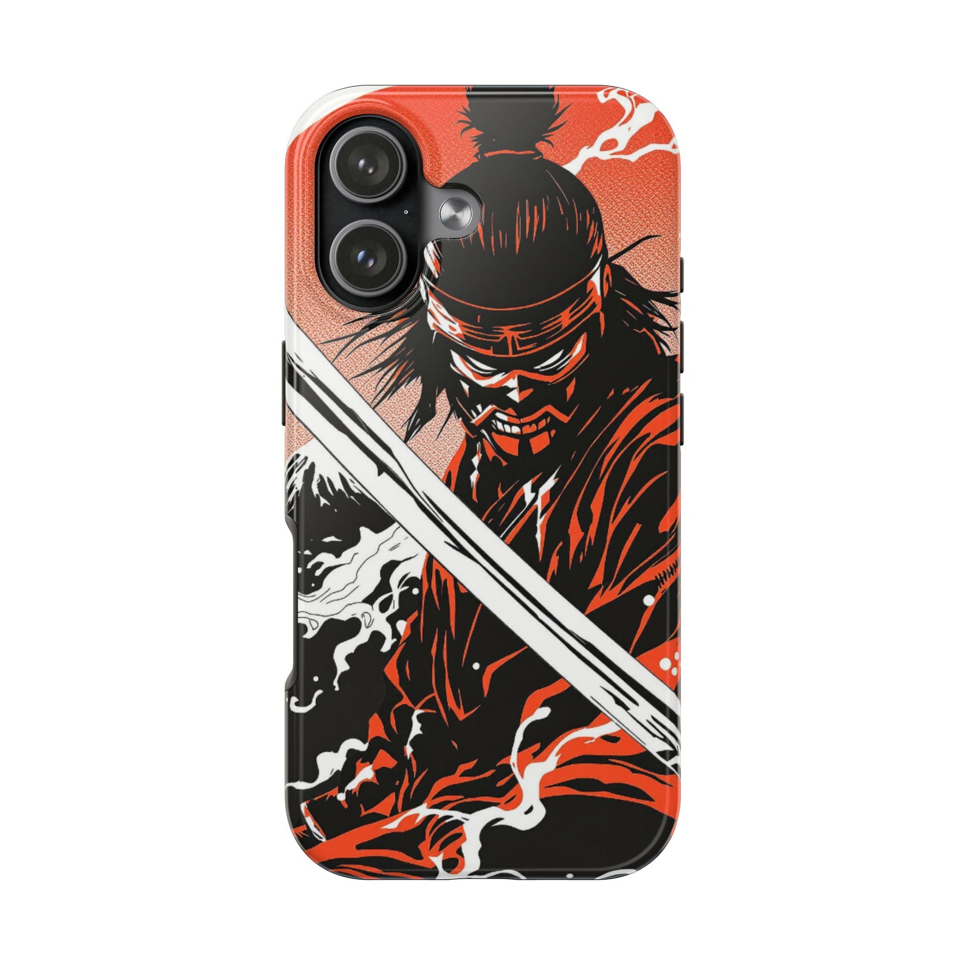 Ninja Warrior Tough Phone Case — Red & Black Blade Design - Eyrian