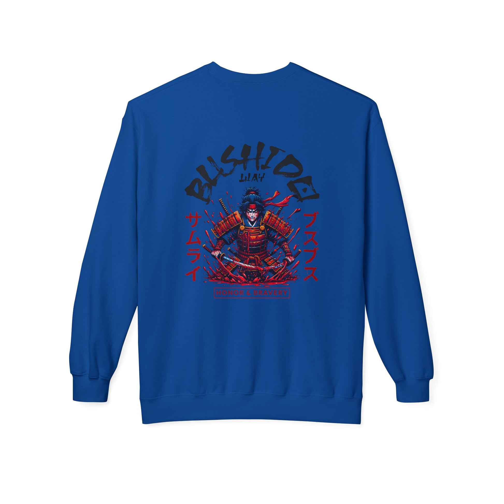Bushido Honor & Bravery Unisex Fleece Crewneck Sweatshirt - TobiBrand