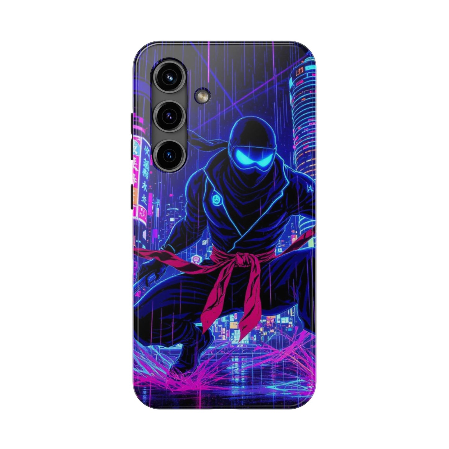 Neon Ninja Tough Phone Case — Cyberpunk Protective iPhone Cover - Eyrian