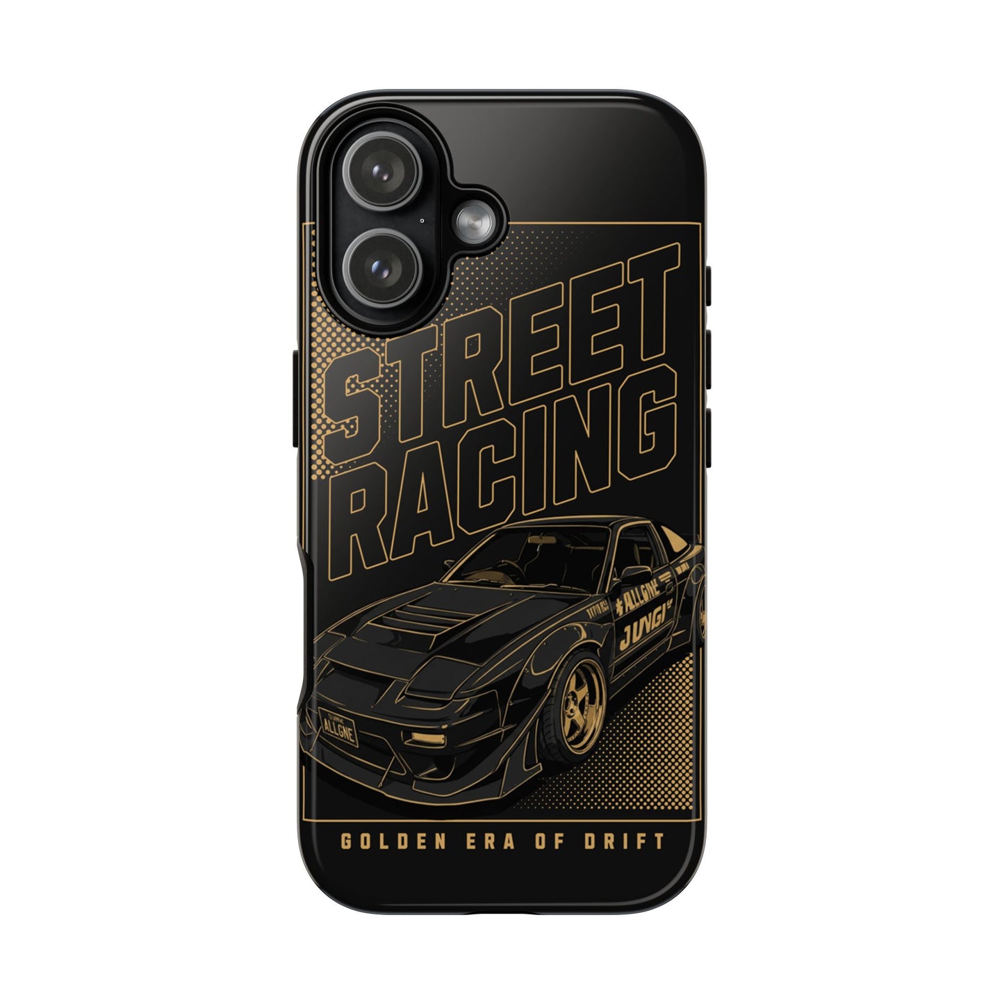 Street Racing Phone Case — Golden Era of Drift Car Protective Cover