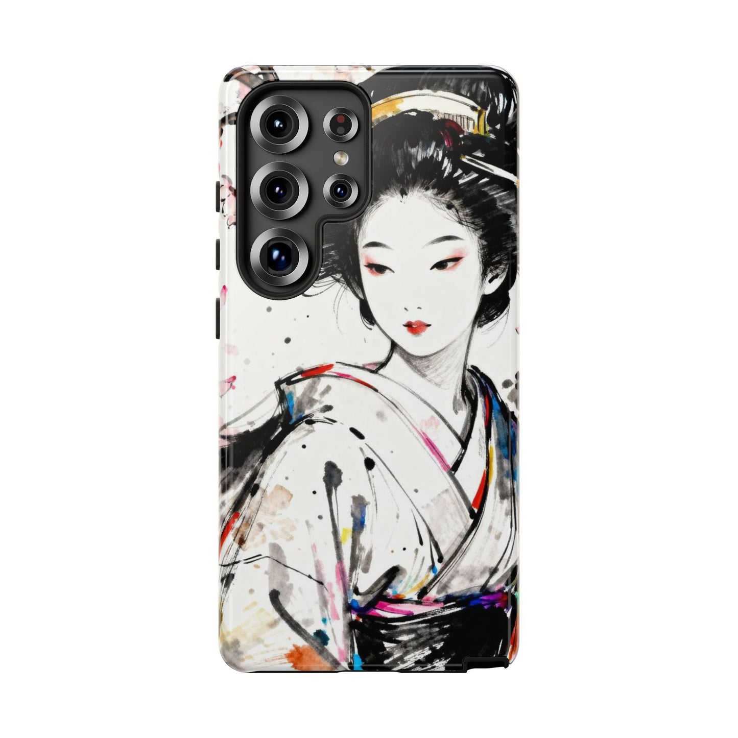 Geisha Ink Art Phone Case — Protective Tough Cases - Eyrian