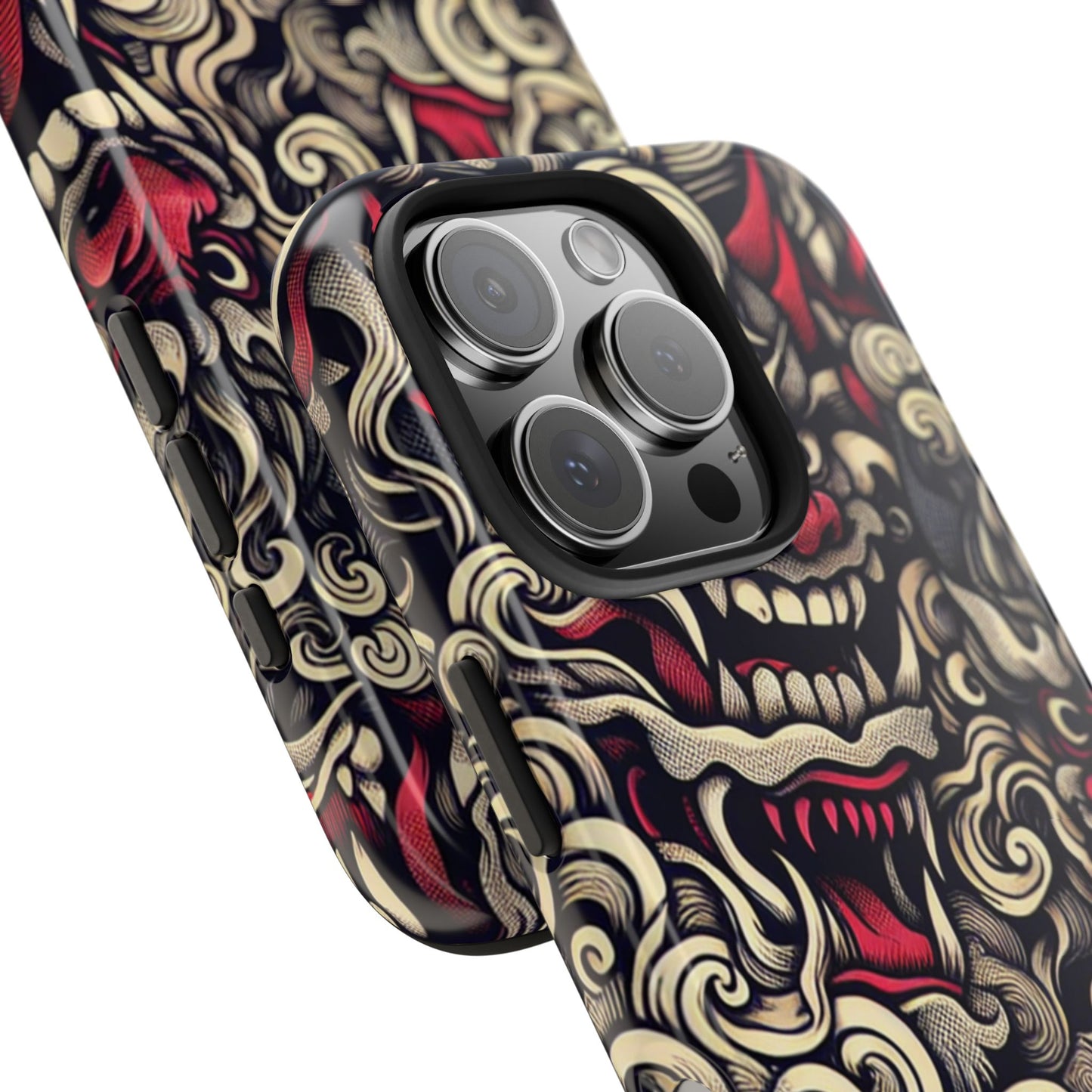 Oni Protective Phone Case — Japanese Folklore Demon Design - Eyrian