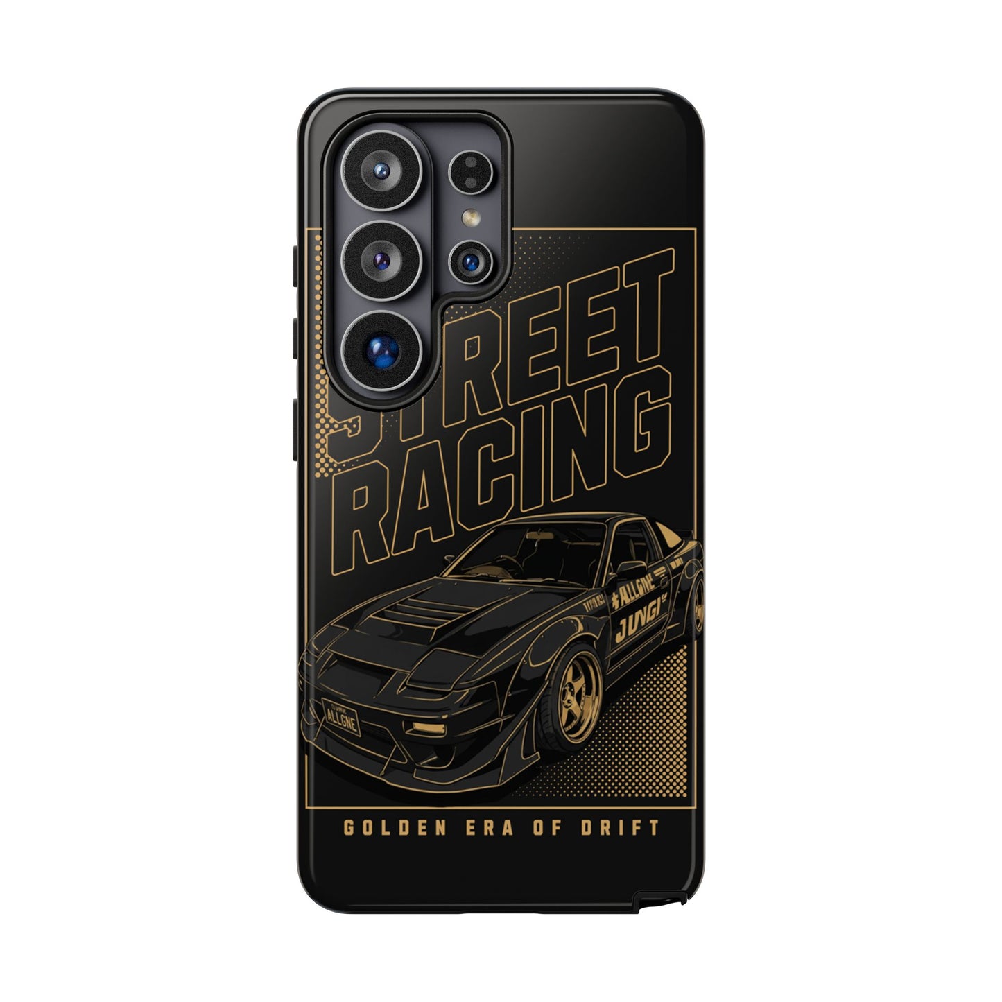 Street Racing Phone Case — Golden Era of Drift Car Protective Cover