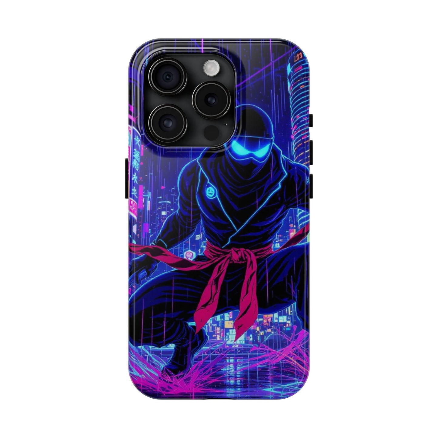 Neon Ninja Tough Phone Case — Cyberpunk Protective iPhone Cover - Eyrian
