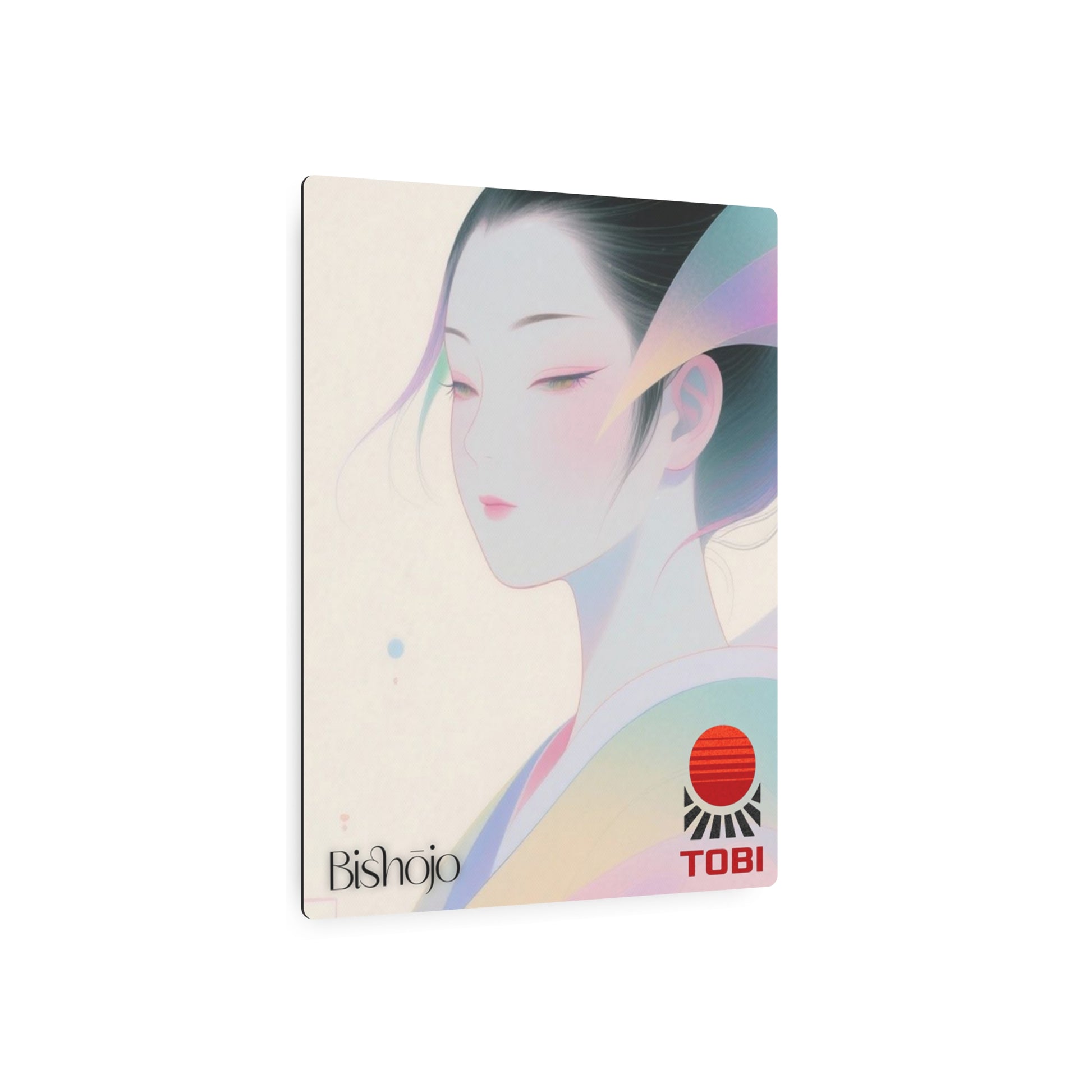 Metal Art Sign — Geisha Portrait Wall Art - Eyrian