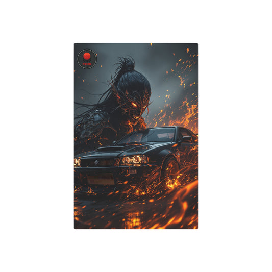 Metal Art Sign — Fiery Demon JDM Car Scene - TobiBrand
