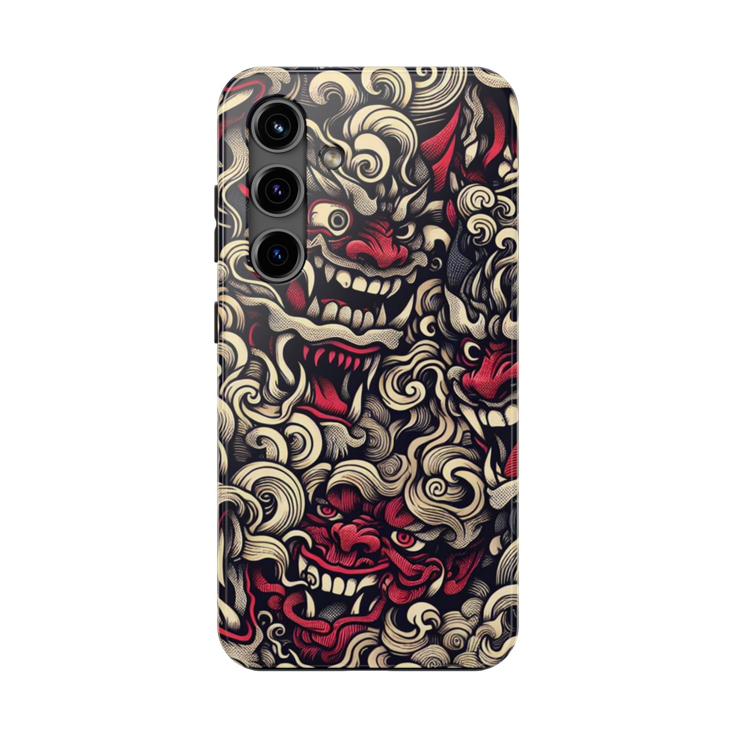 Oni Protective Phone Case — Japanese Folklore Demon Design - Eyrian