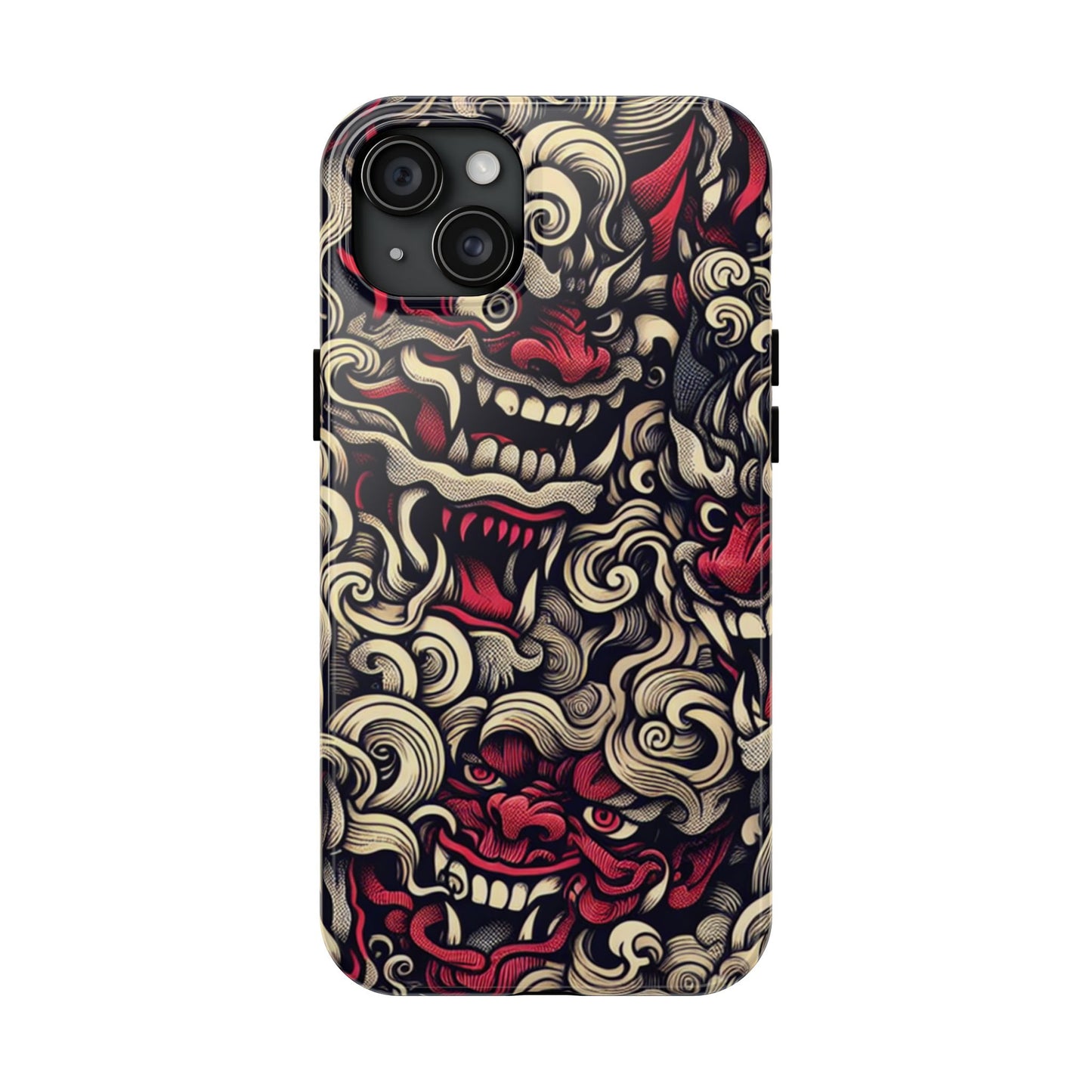Oni Protective Phone Case — Japanese Folklore Demon Design - Eyrian