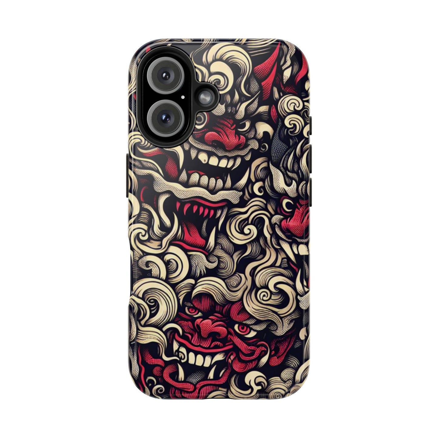 Oni Protective Phone Case — Japanese Folklore Demon Design - Eyrian