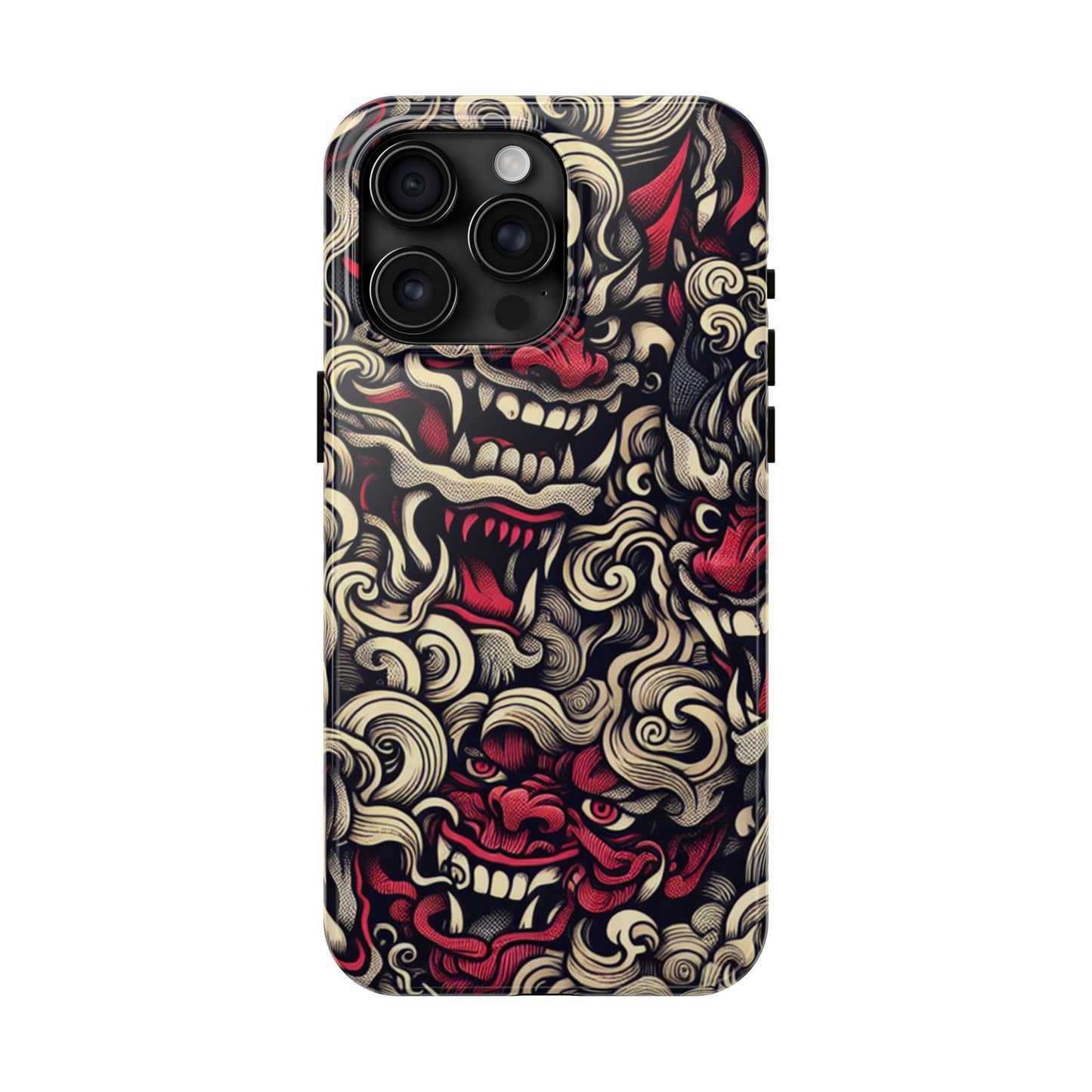 Oni Protective Phone Case — Japanese Folklore Demon Design - Eyrian