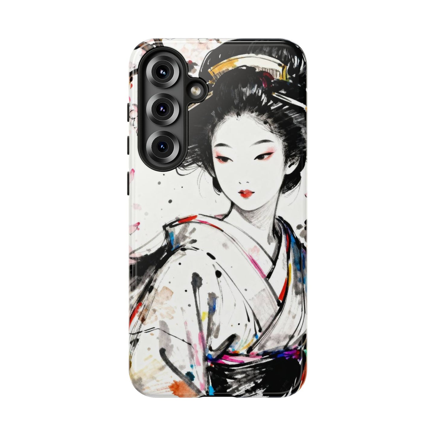Geisha Ink Art Phone Case — Protective Tough Cases - Eyrian