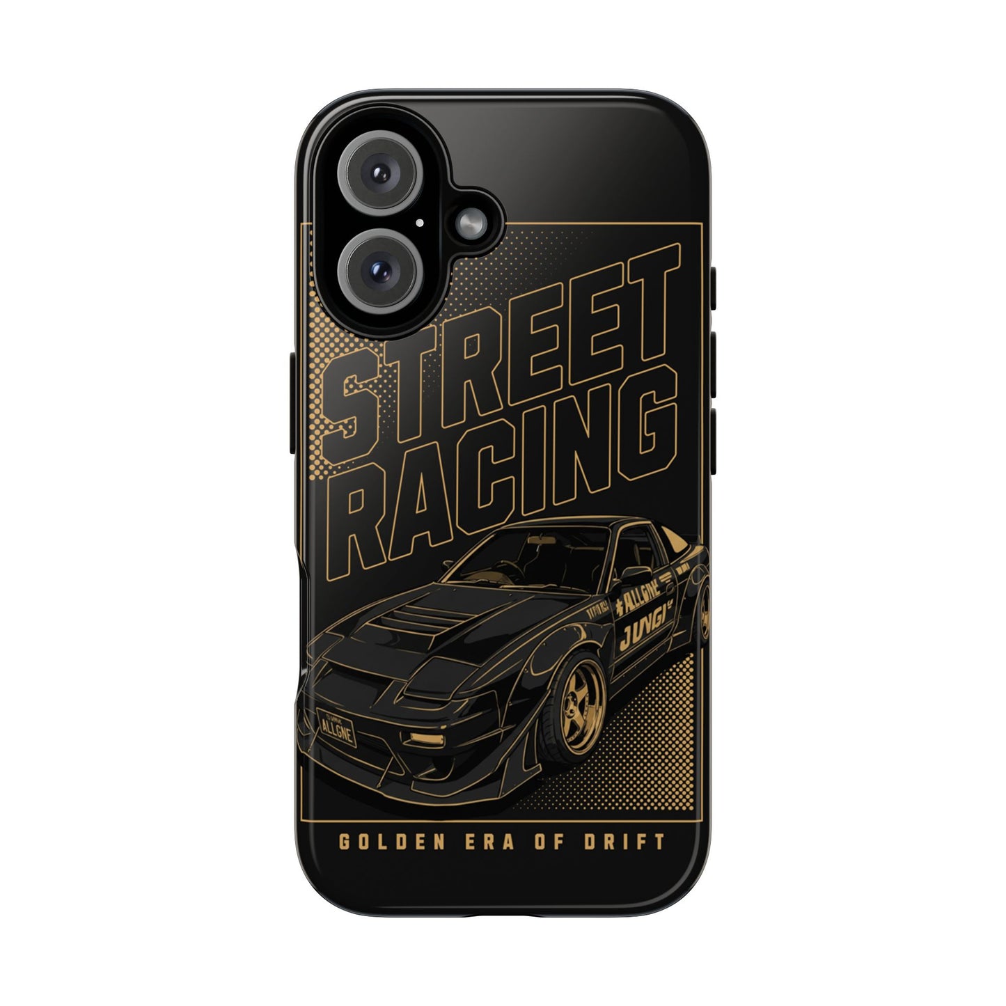 Street Racing Phone Case — Golden Era of Drift Car Protective Cover