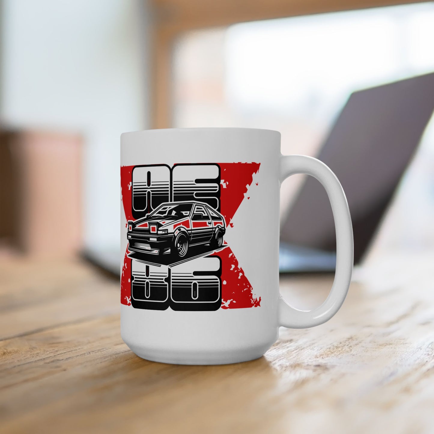 AE86 Drift Car Ceramic Mug — Retro JDM Racing Coffee Cup (11oz/15oz) - TobiBrand