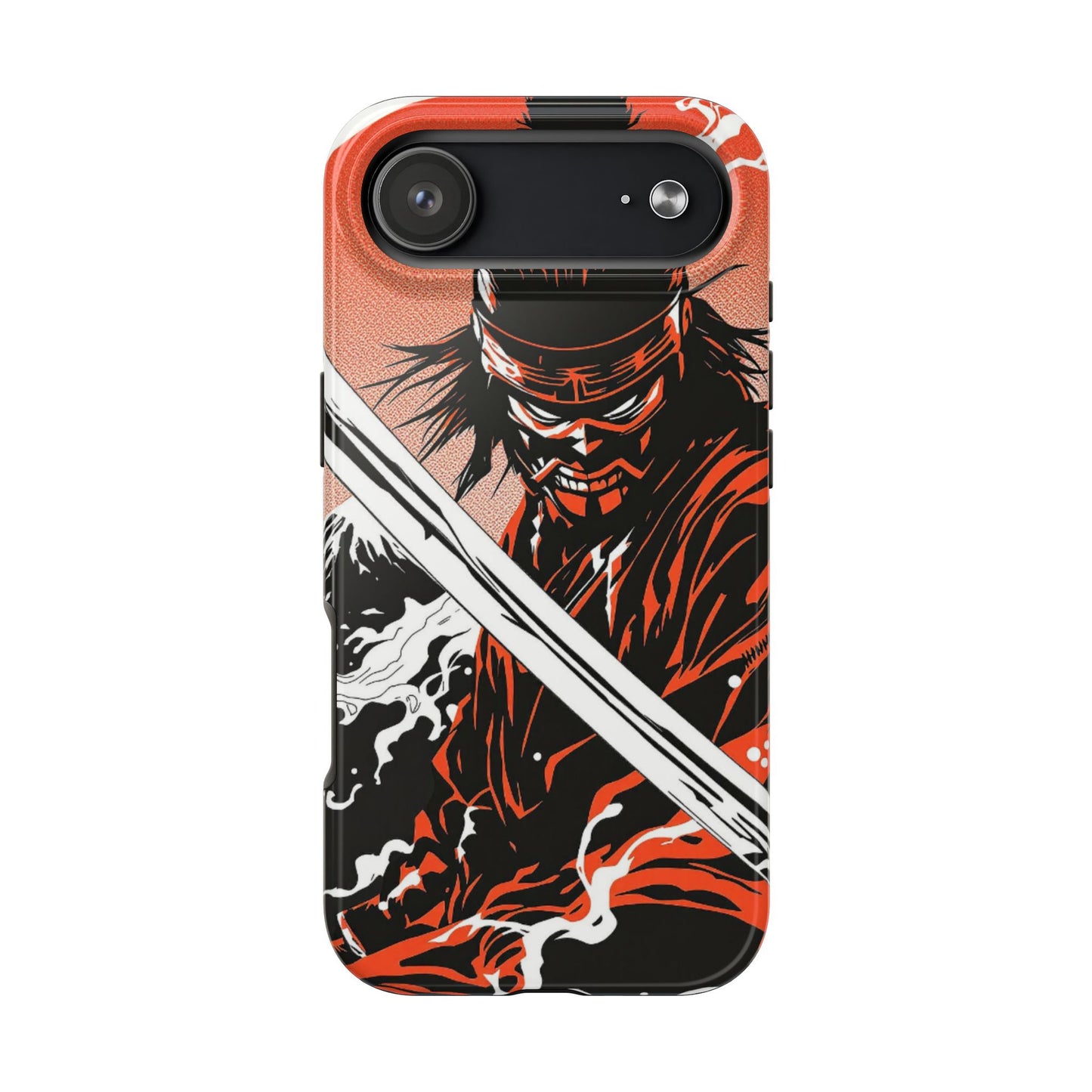 Ninja Warrior Tough Phone Case — Red & Black Blade Design - Eyrian
