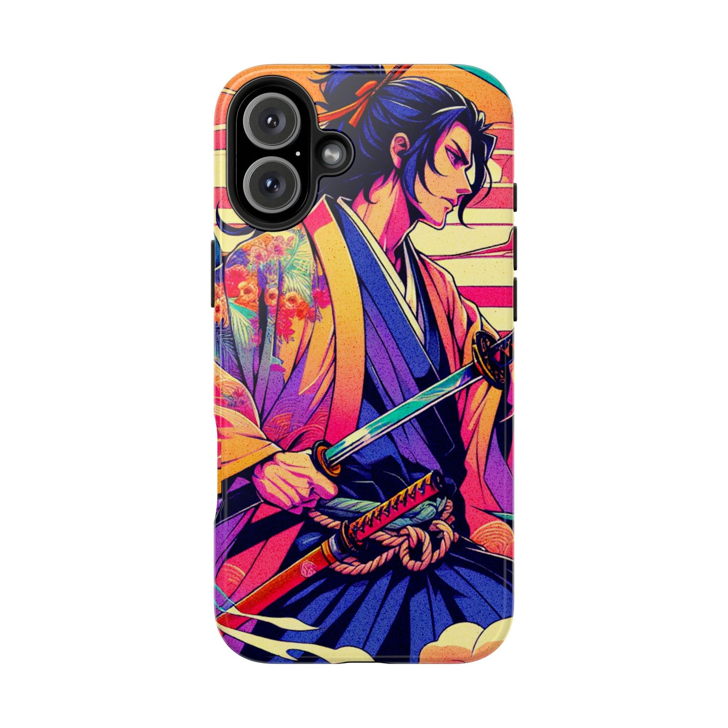 Samurai Neon Tough Phone Case - Eyrian