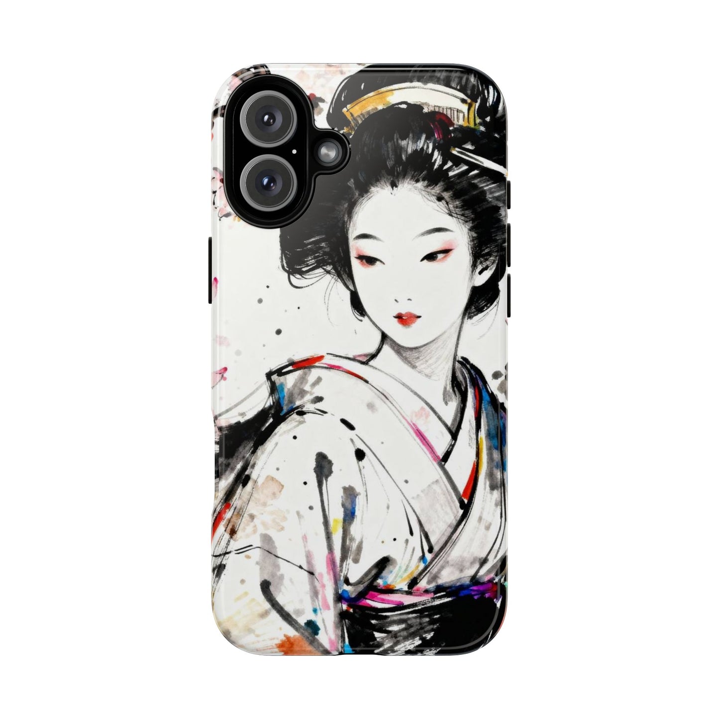 Geisha Ink Art Phone Case — Protective Tough Cases - Eyrian
