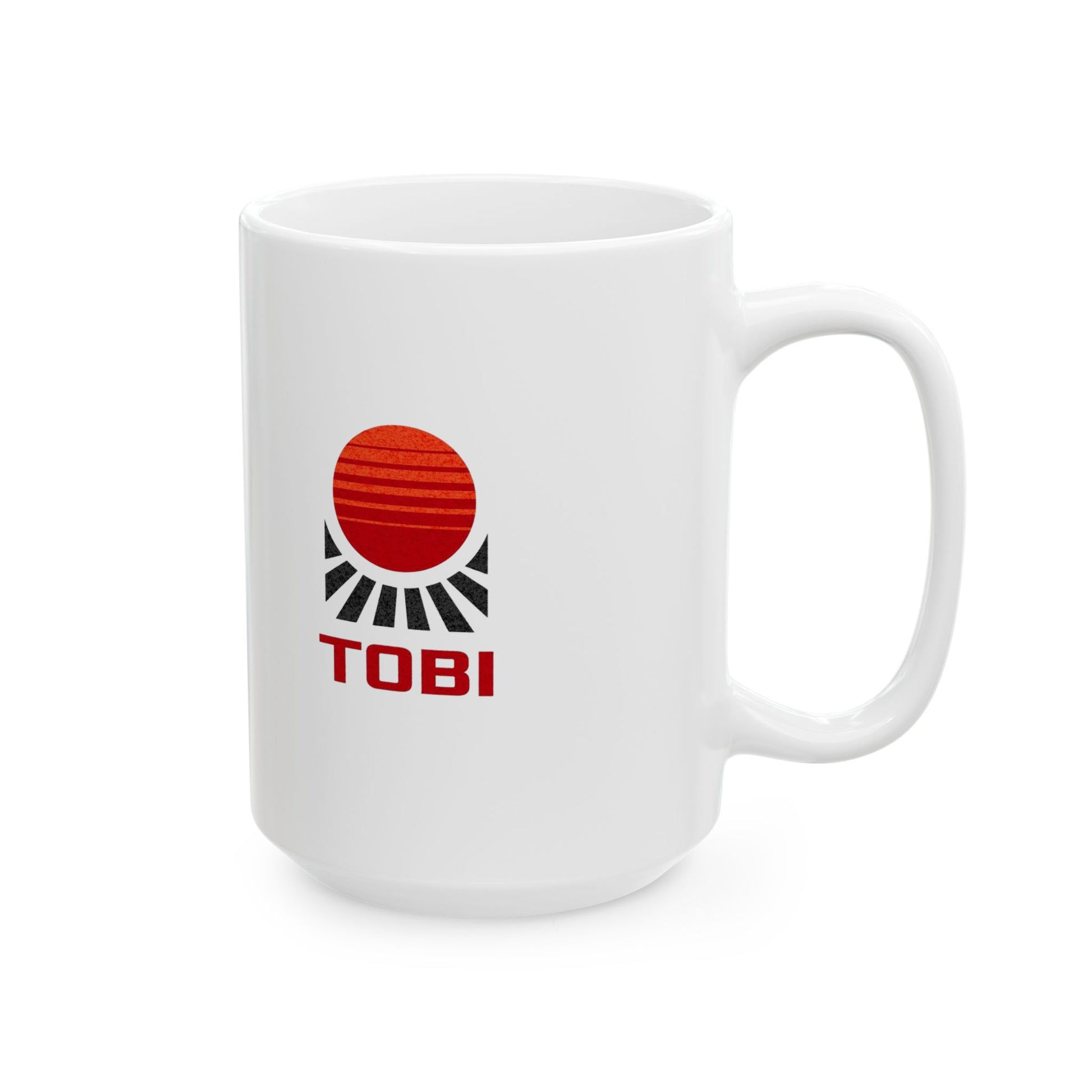 Ceramic Mug - TobiBrand Sunrise Logo Coffee Cup (11oz & 15oz) - TobiBrand