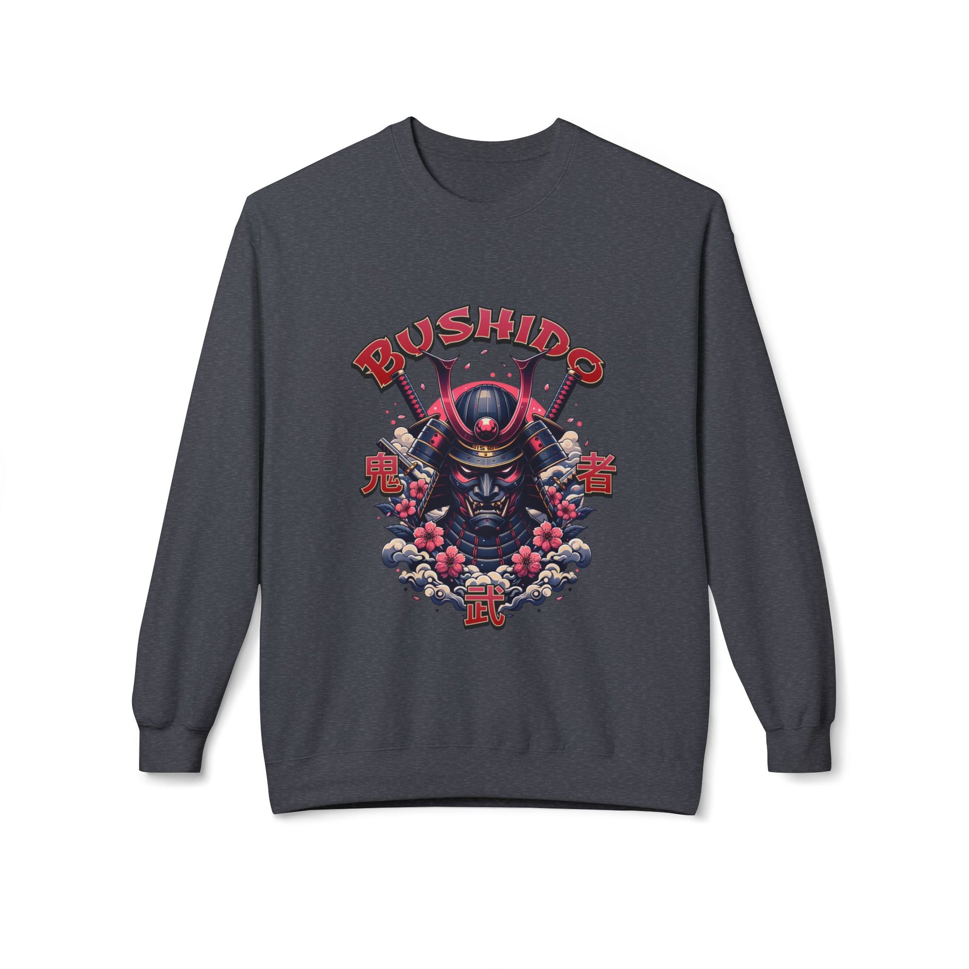 Bushido Honor & Bravery Unisex Fleece Crewneck Sweatshirt - TobiBrand