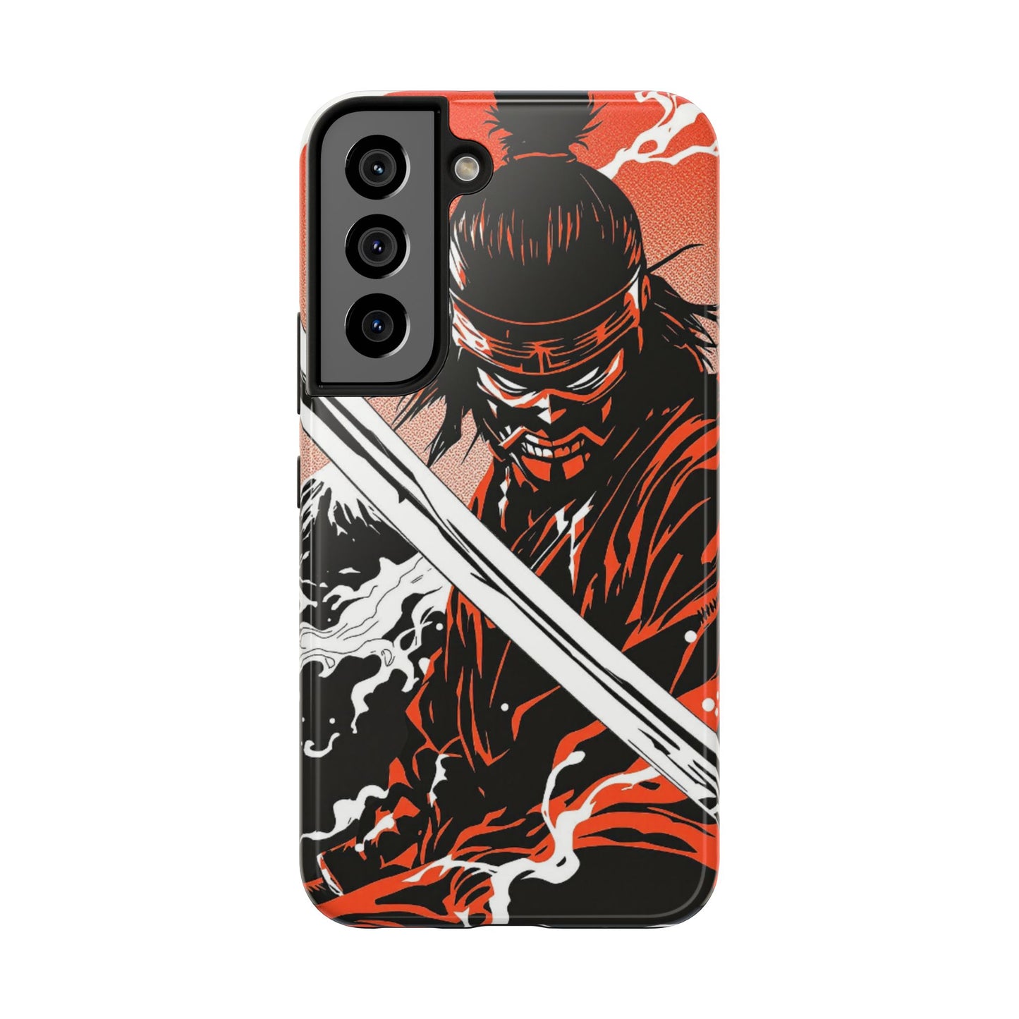 Ninja Warrior Tough Phone Case — Red & Black Blade Design - Eyrian