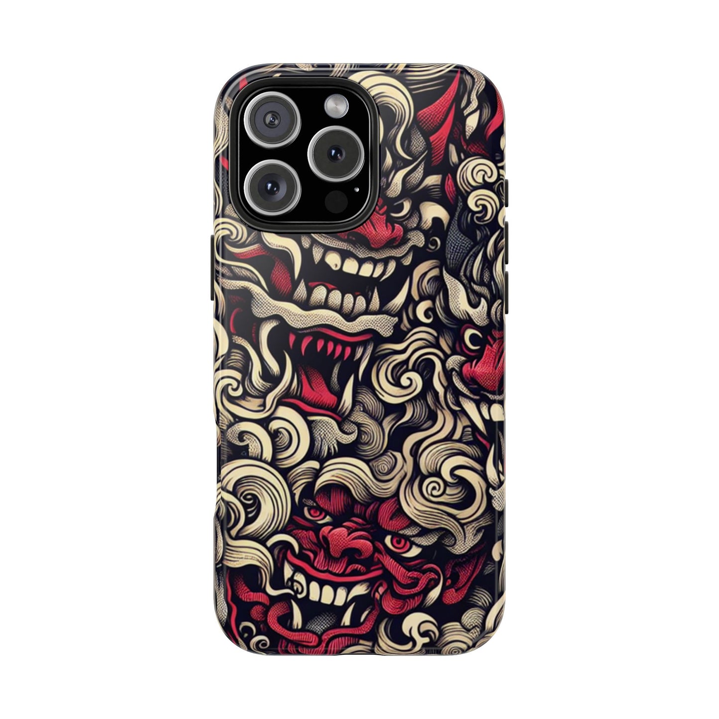 Oni Protective Phone Case — Japanese Folklore Demon Design - Eyrian