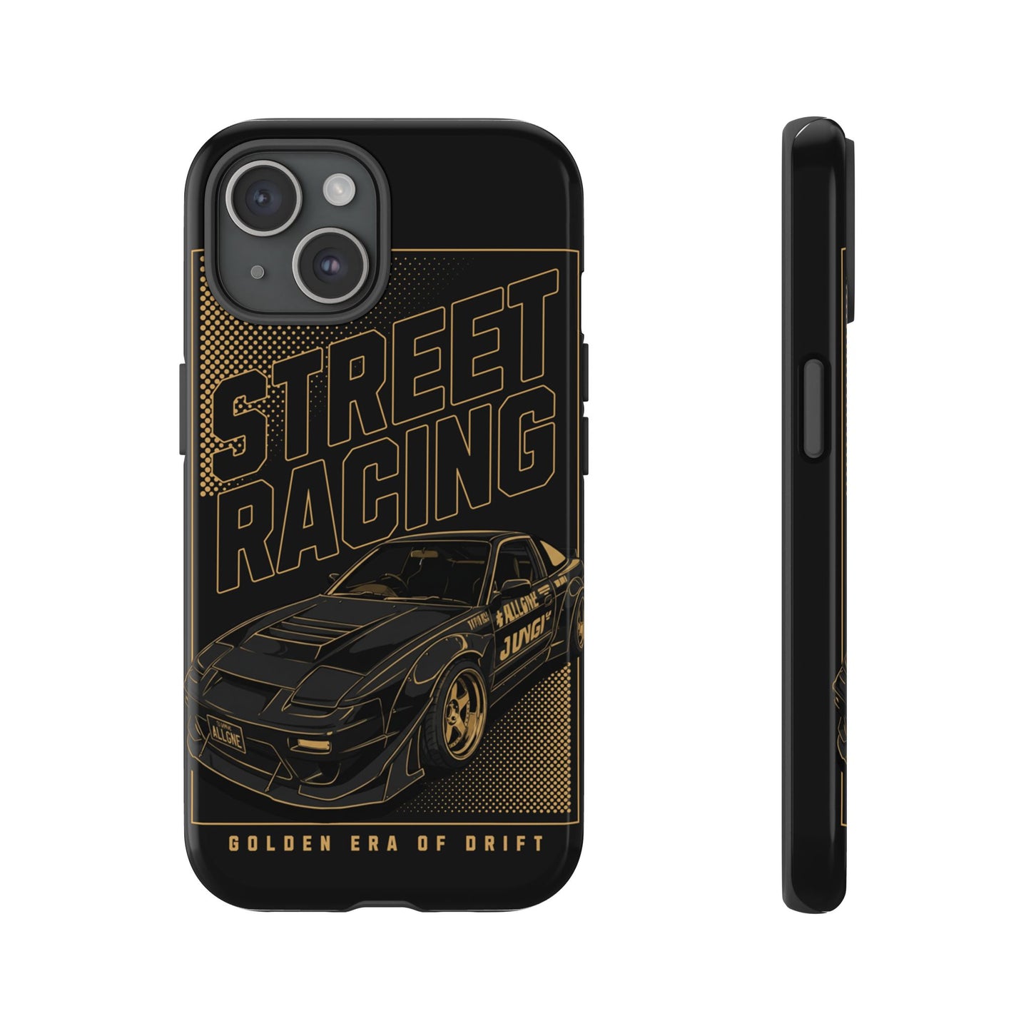 Street Racing Phone Case — Golden Era of Drift Car Protective Cover