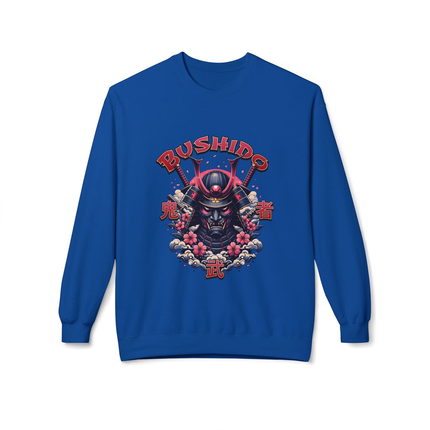 Bushido Honor & Bravery Unisex Fleece Crewneck Sweatshirt - TobiBrand