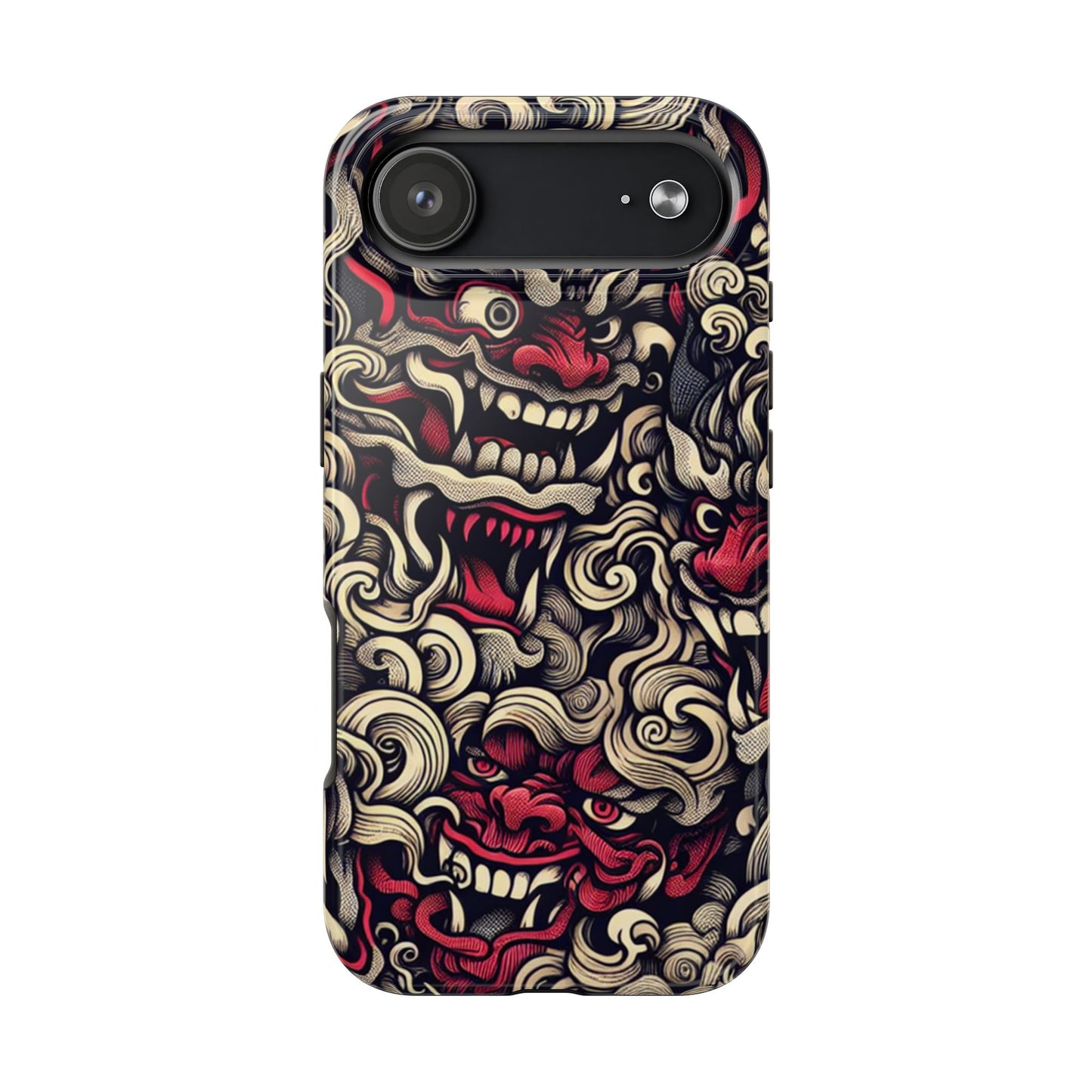 Oni Protective Phone Case — Japanese Folklore Demon Design - Eyrian