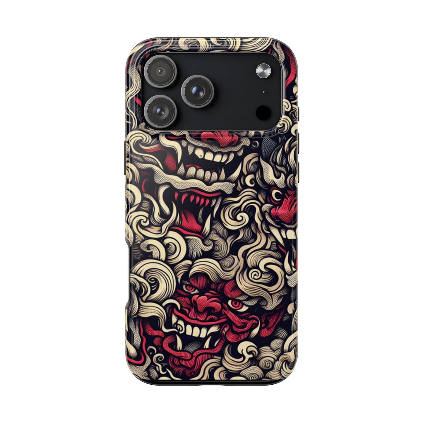 Oni Protective Phone Case — Japanese Folklore Demon Design - Eyrian