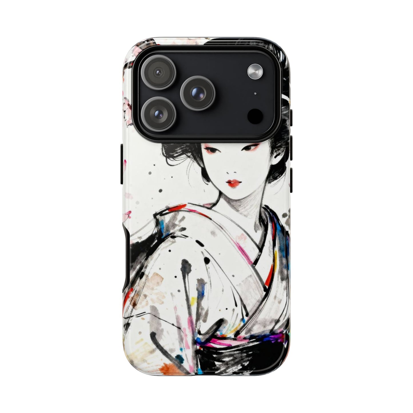Geisha Ink Art Phone Case — Protective Tough Cases - Eyrian