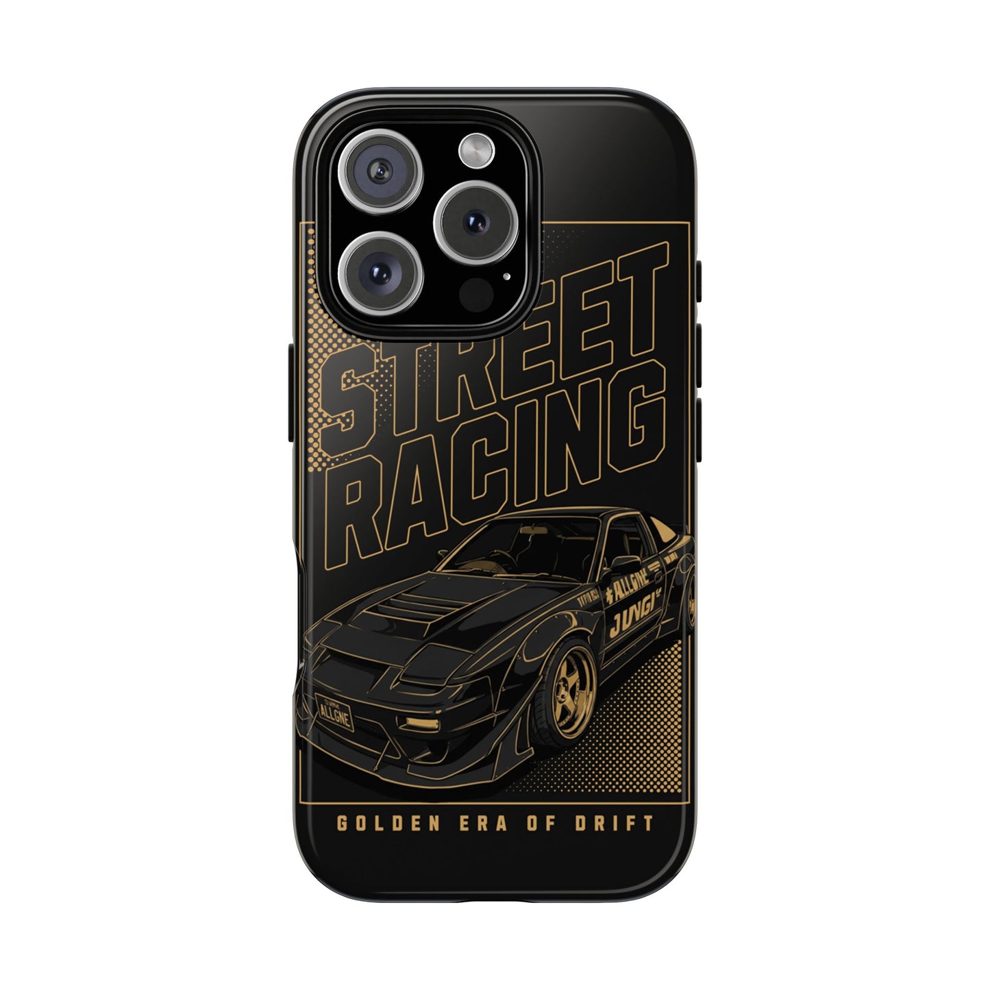 Street Racing Phone Case — Golden Era of Drift Car Protective Cover