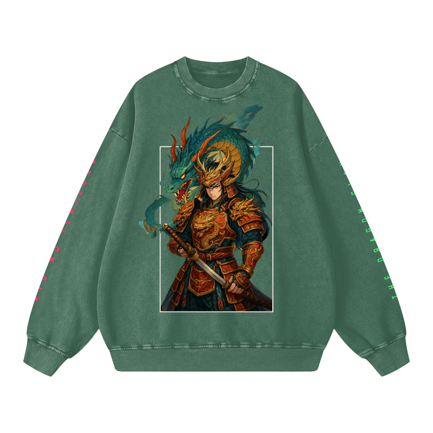 Sweater,TobiBrand,Fantasy Art,Anime Art,Samurai,Dragon Clan ,Japan,Japanese Culture,Dragon Design