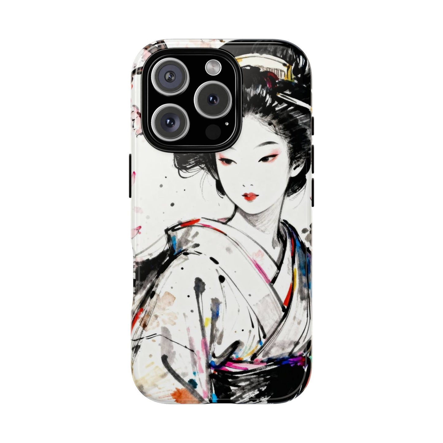 Geisha Ink Art Phone Case — Protective Tough Cases - Eyrian