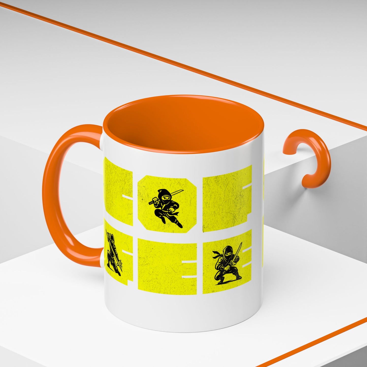 Coffee Mug - Ninja Action 11 & 15oz Cups for Fans - Eyrian