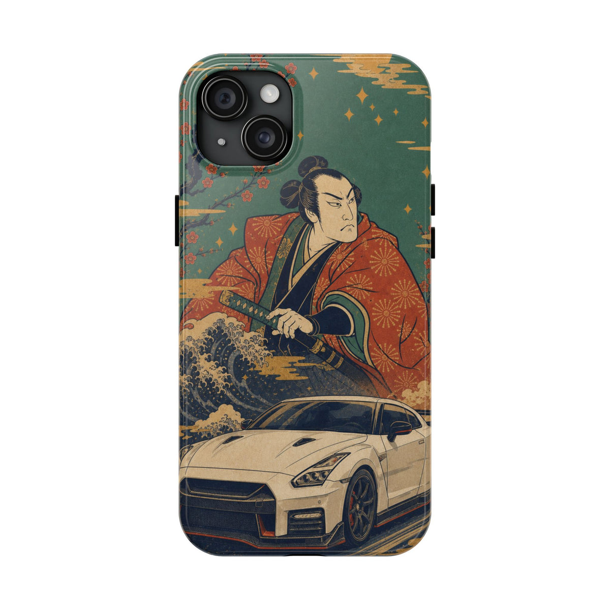 Samurai & GT-R Tough Phone Case — Japanese Wave Art Phone Case - TobiBrand