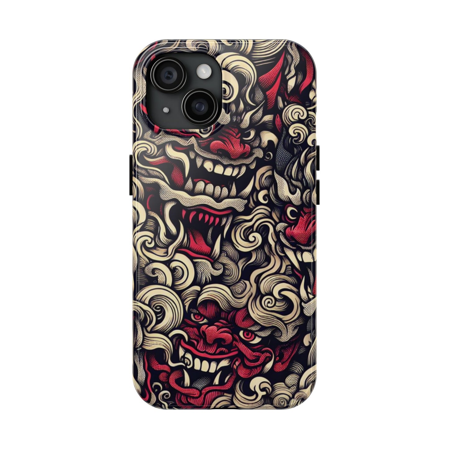 Oni Protective Phone Case — Japanese Folklore Demon Design - Eyrian