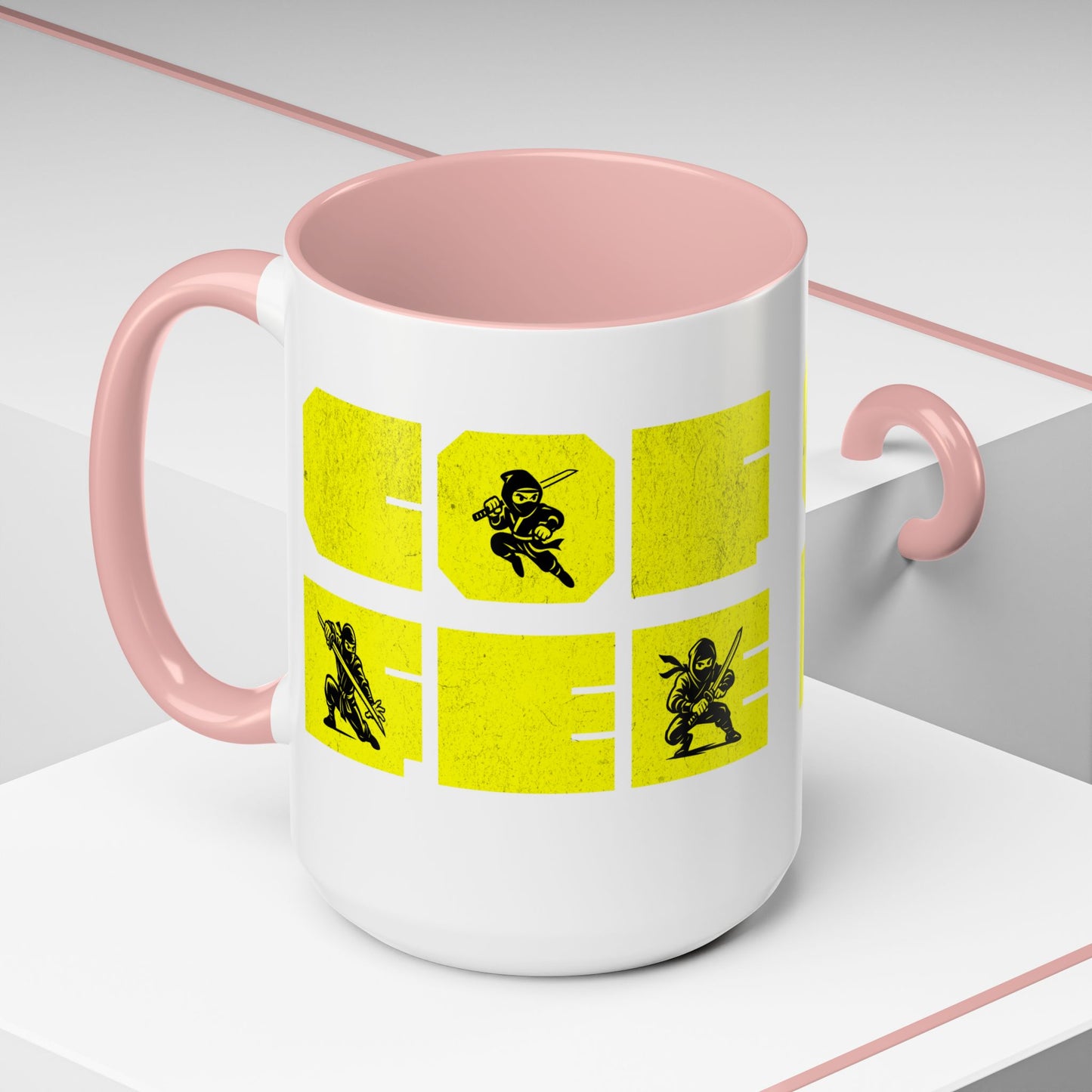 Coffee Mug - Ninja Action 11 & 15oz Cups for Fans - Eyrian