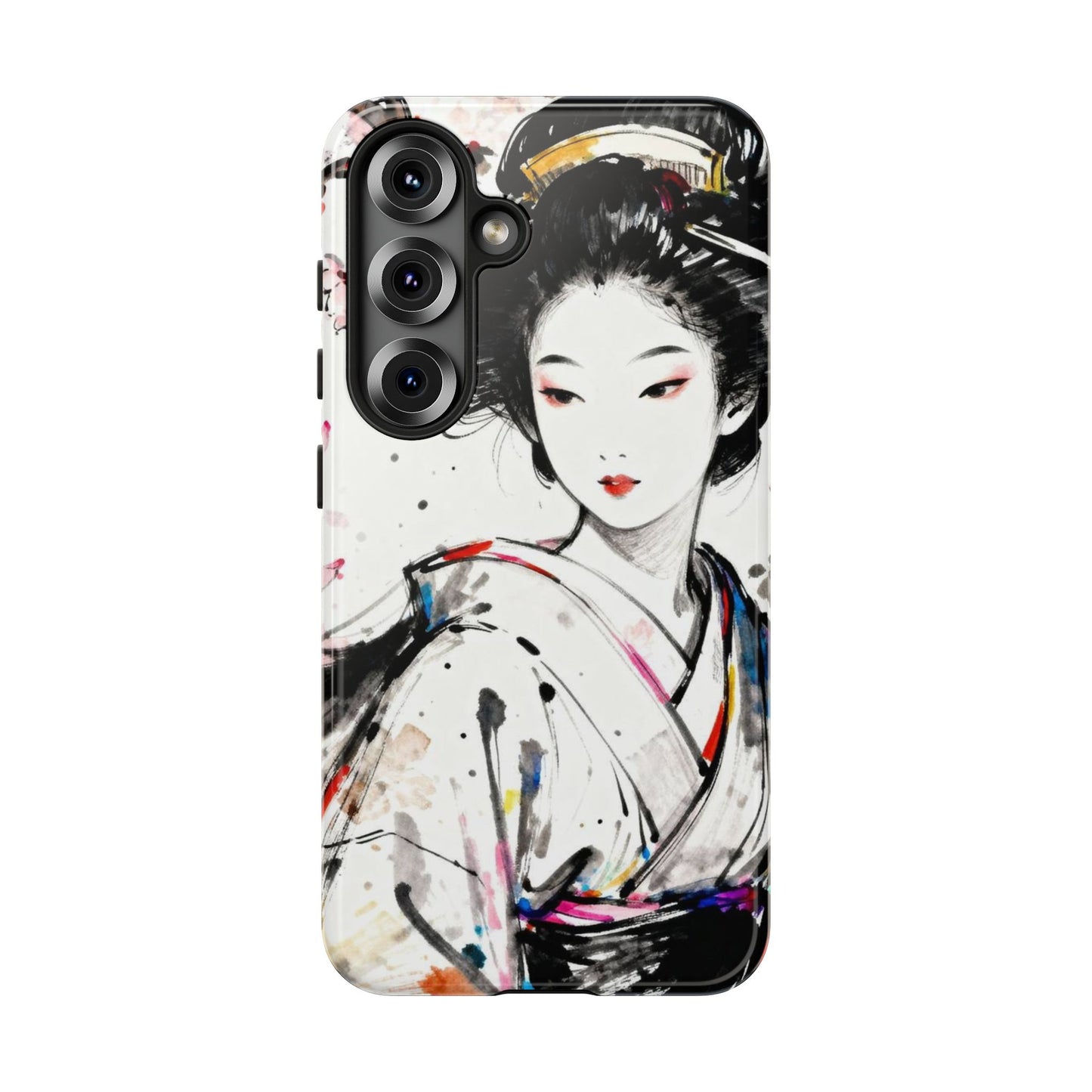 Geisha Ink Art Phone Case — Protective Tough Cases - Eyrian