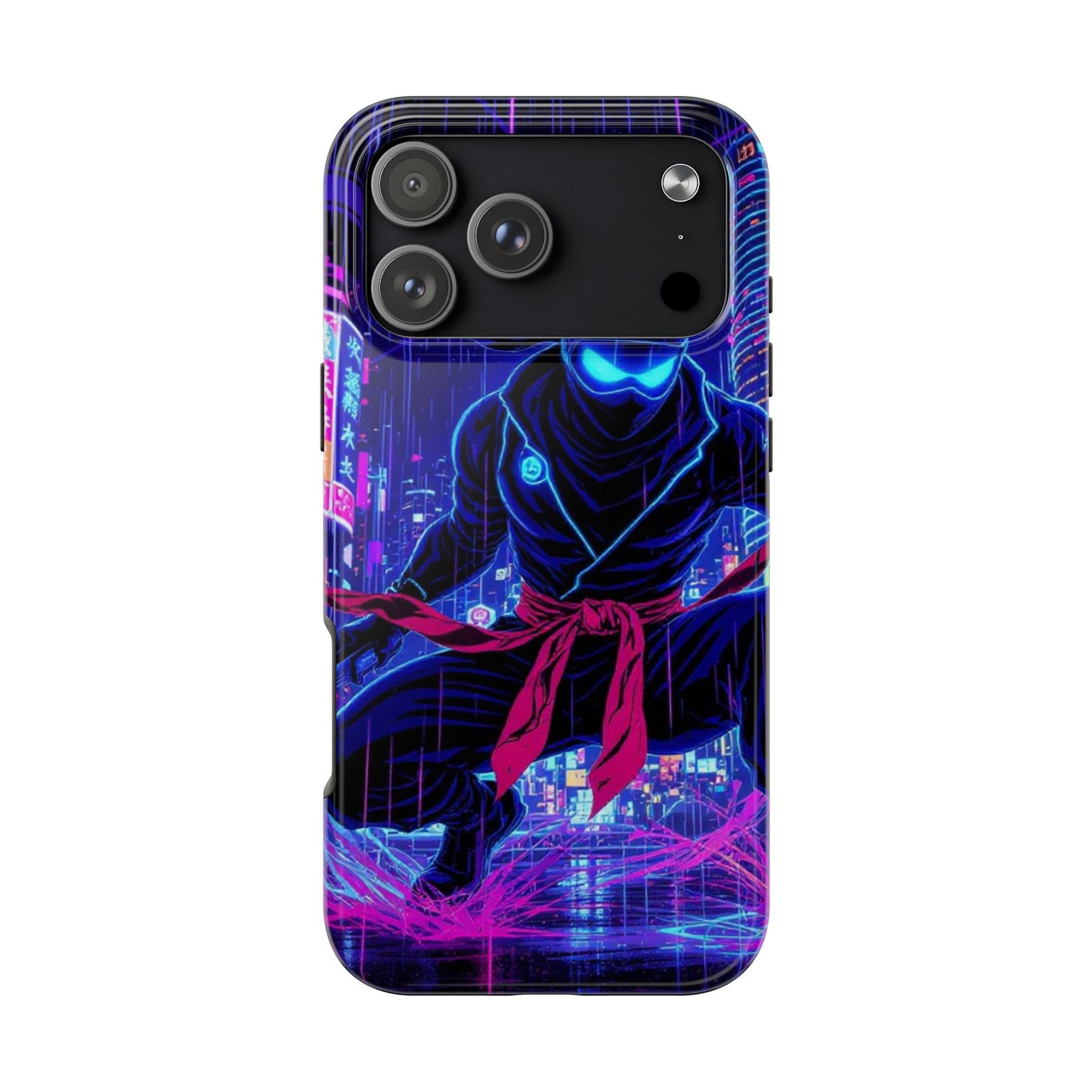 Neon Ninja Tough Phone Case — Cyberpunk Protective iPhone Cover - Eyrian