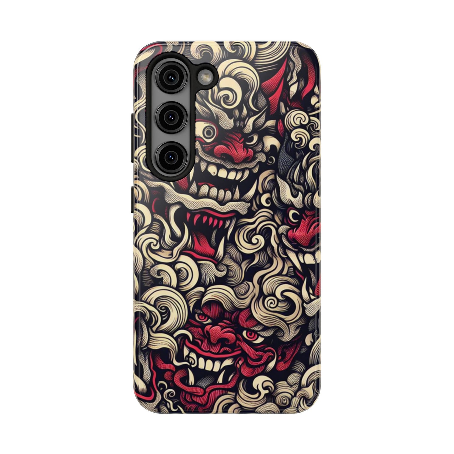 Oni Protective Phone Case — Japanese Folklore Demon Design - Eyrian