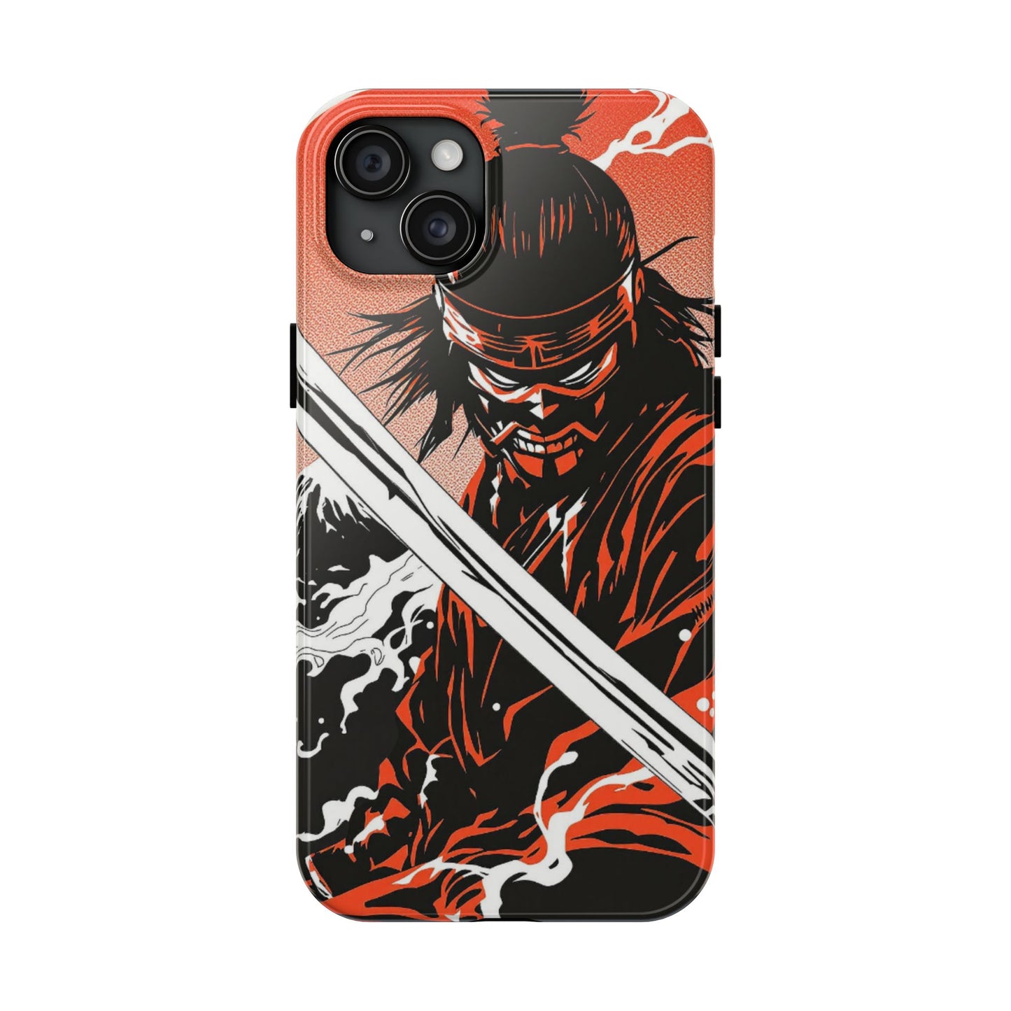 Ninja Warrior Tough Phone Case — Red & Black Blade Design - Eyrian