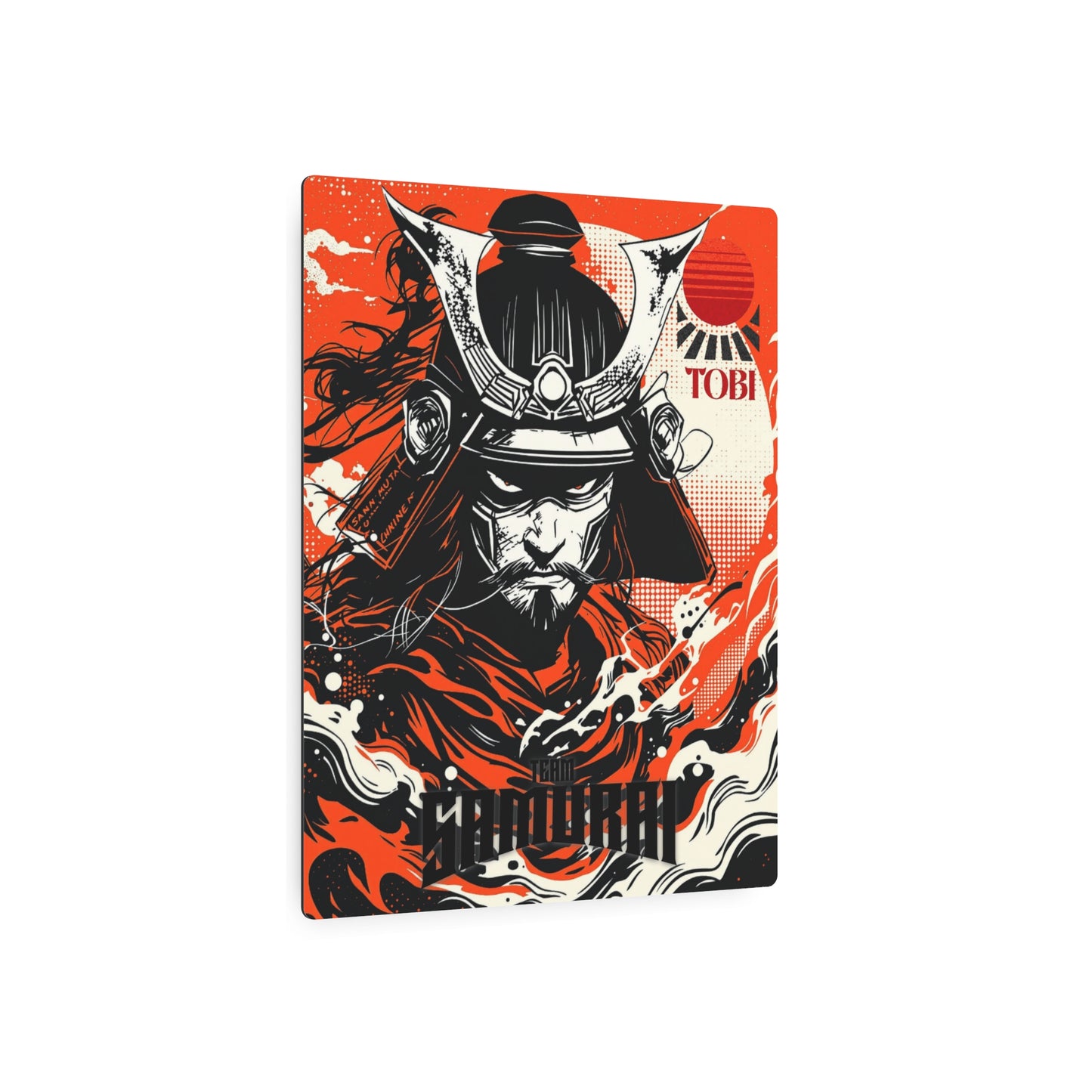 Team Samurai Metal Art Sign — Wall Decor - Eyrian